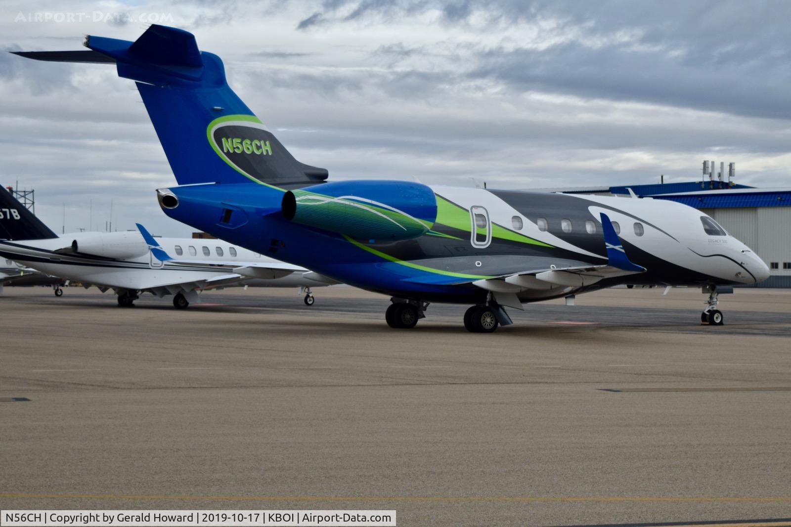 N56CH, 2019 Embraer EMB-550 Legacy 500 C/N 55000081, Parked on the north GA ramp.