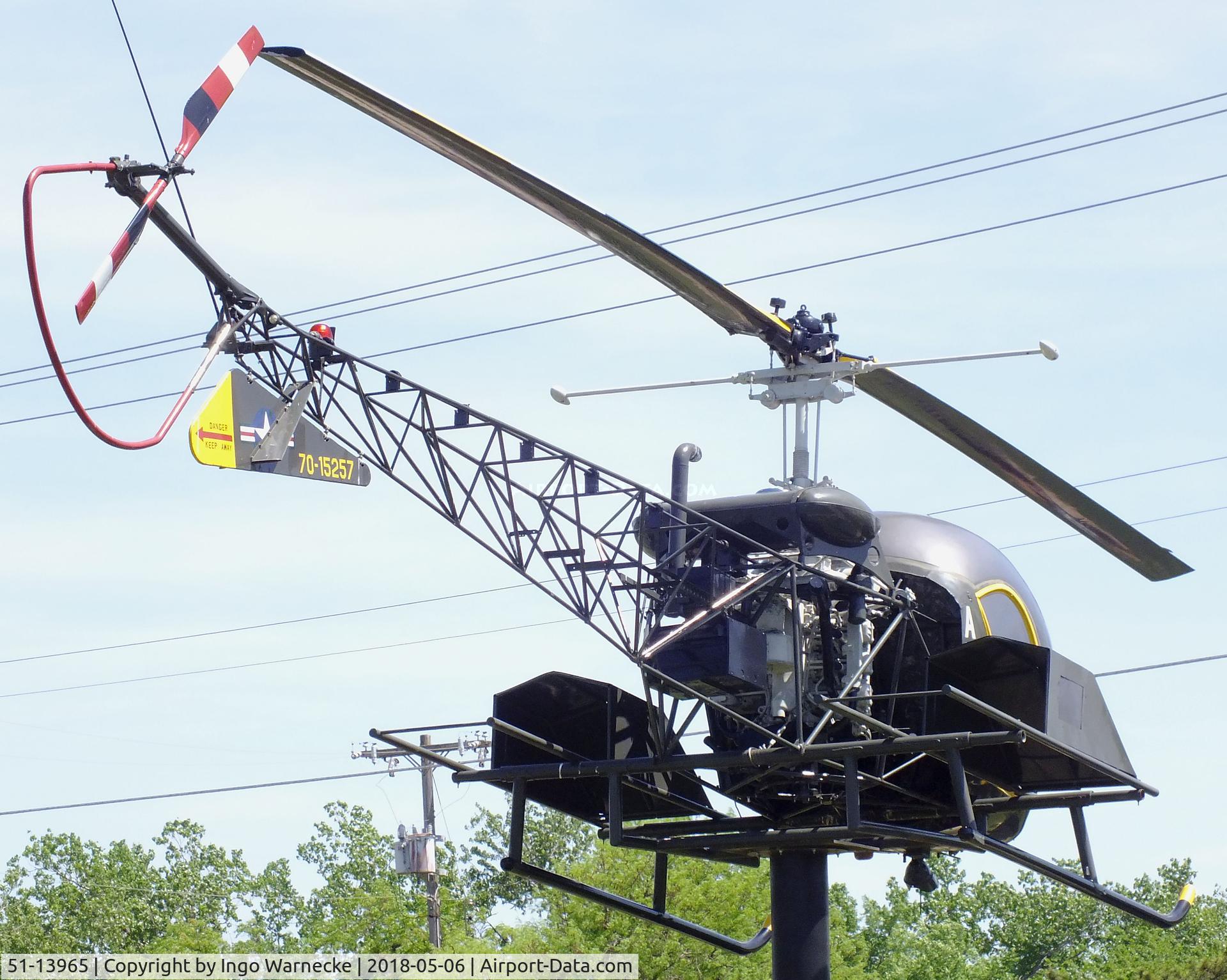 51-13965, 1951 Bell OH-13E Sioux C/N 730, Bell OH-13E Sioux at the 45th Infantry Division Museum, Oklahoma City OK