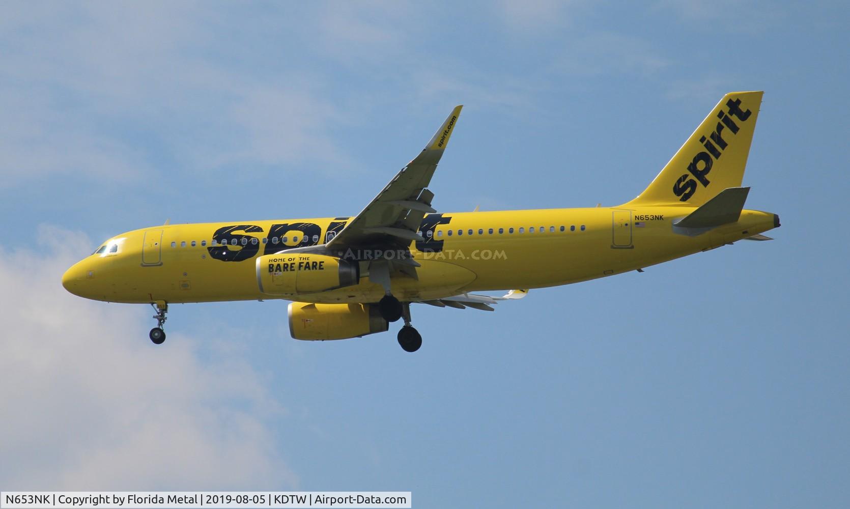 N653NK, 2018 Airbus A320-232 C/N 8012, Spirit