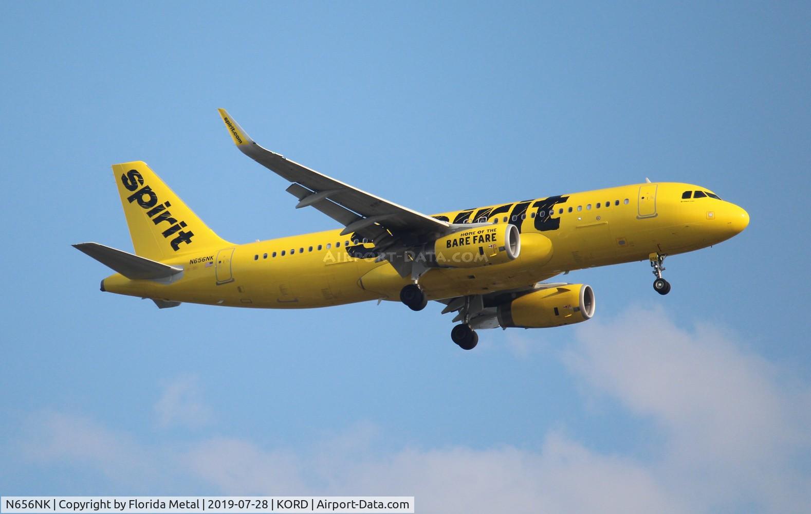 N656NK, 2018 Airbus A320-232 C/N 8400, Spirit