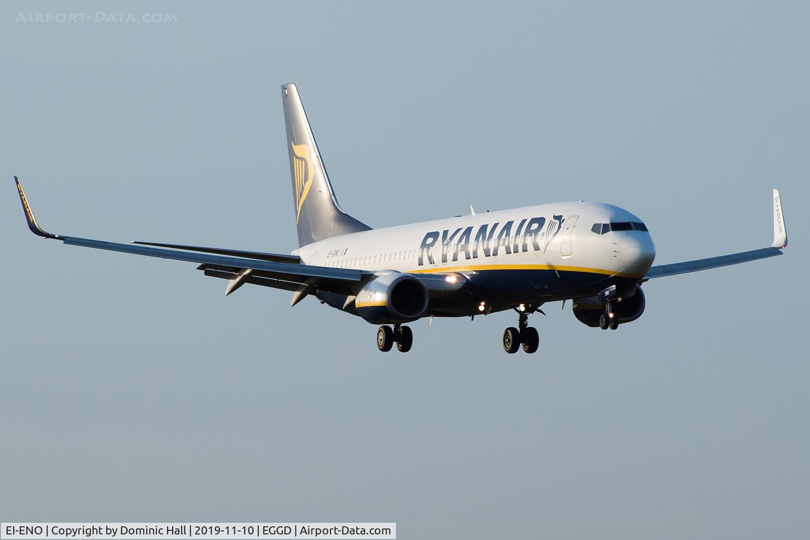 EI-ENO, 2010 Boeing 737-8AS C/N 40302, Landing RWY 09