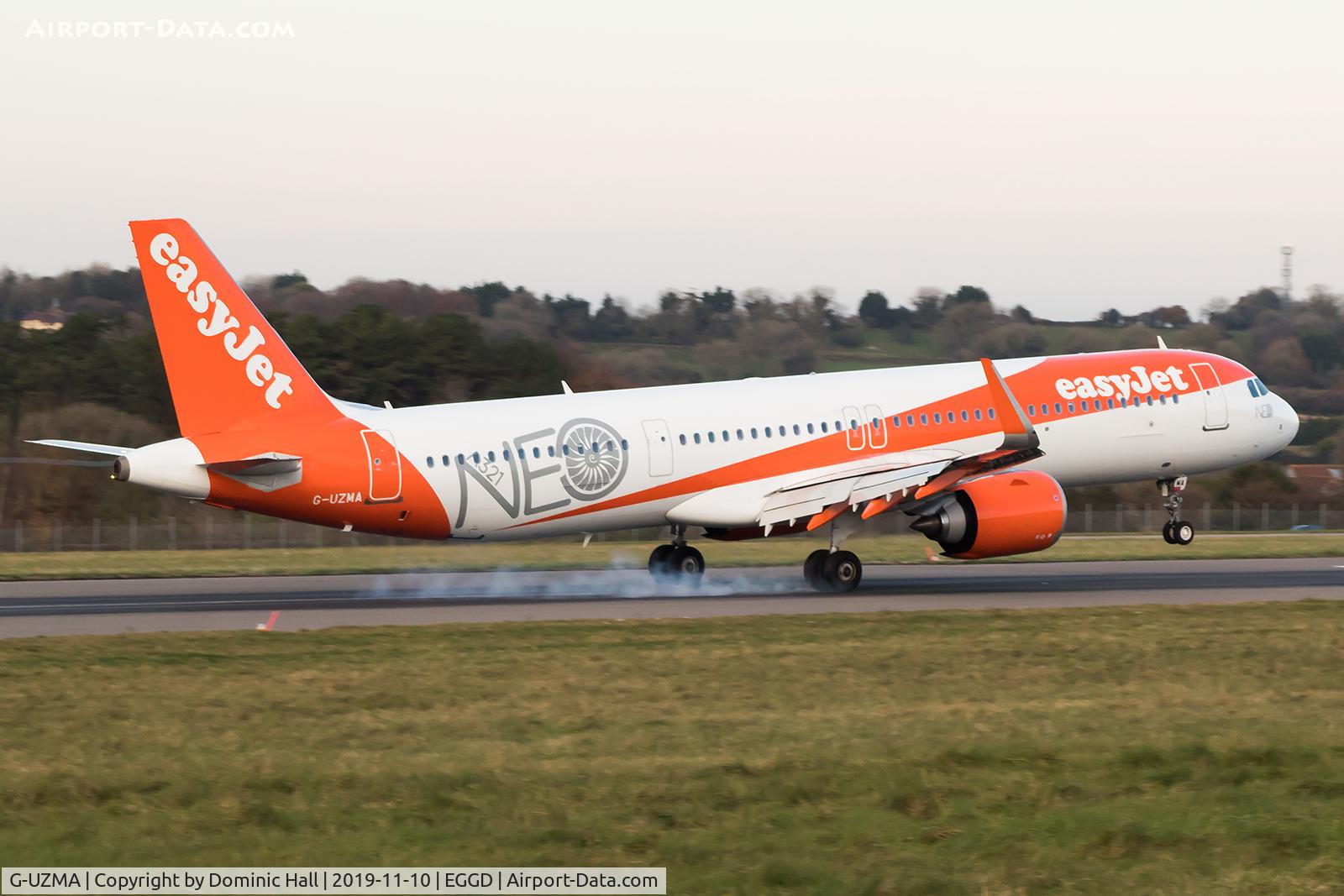 G-UZMA, 2018 Airbus A321-251NX C/N 8314, Landing RWY 09