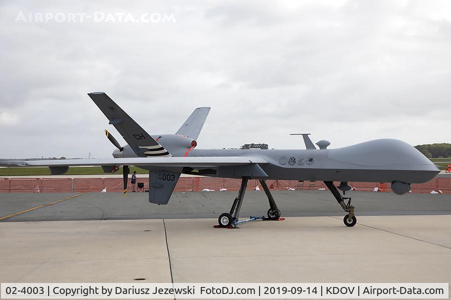 02-4003, General Atomics YMQ-9A Reaper C/N PB-003, YMQ-9A Reaper 02-4003 CH from 42nd ATKS  Creech AFB, NV