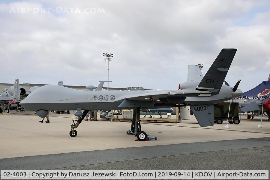 02-4003, General Atomics YMQ-9A Reaper C/N PB-003, YMQ-9A Reaper 02-4003 CH from 42nd ATKS  Creech AFB, NV
