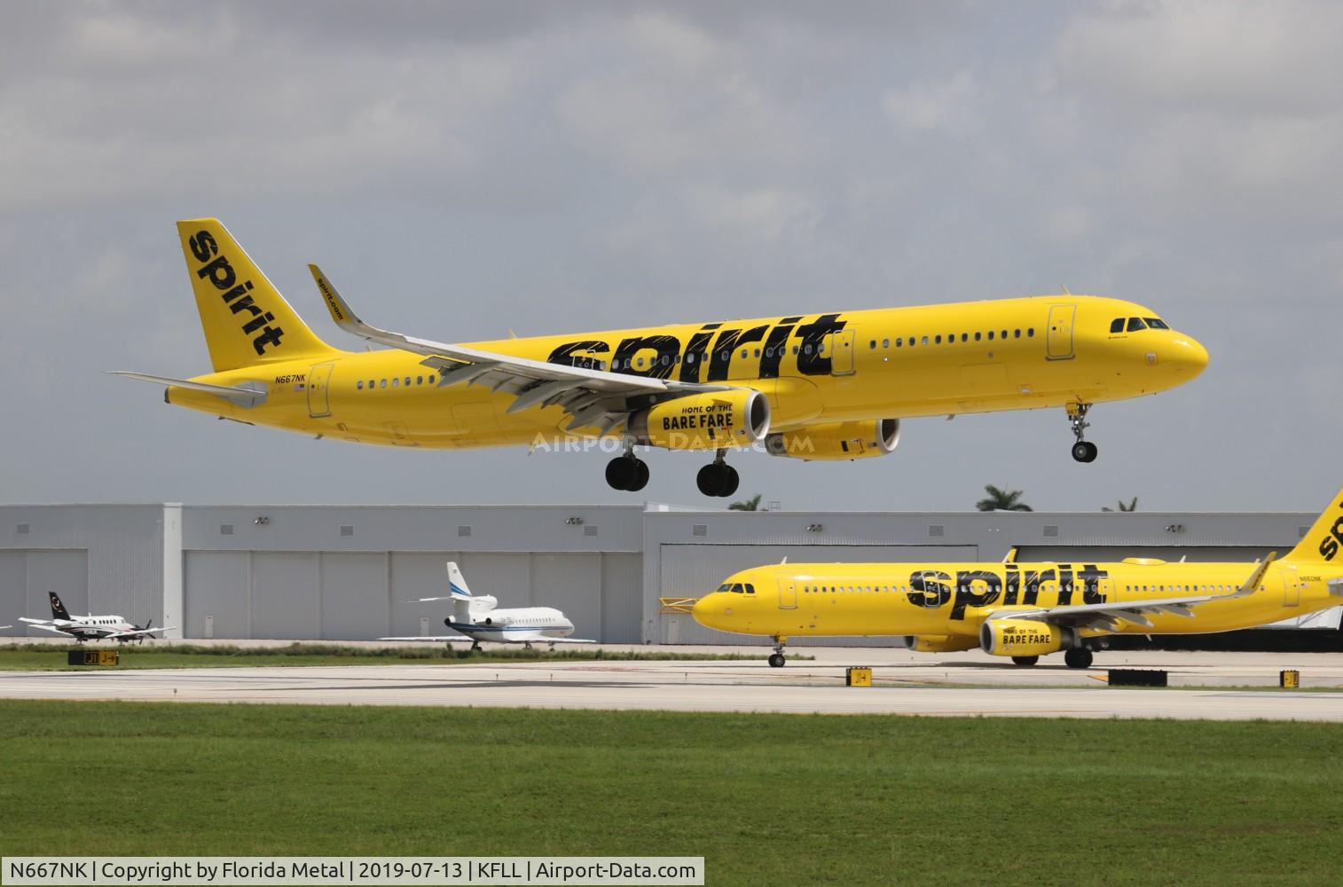 N667NK, 2016 Airbus A321-231 C/N 7058, Spirit