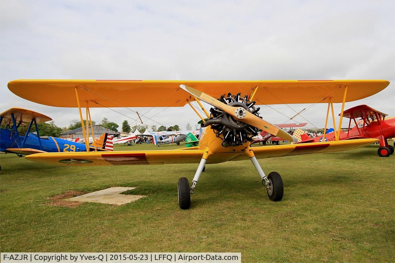 F-AZJR, 1942 Boeing-Stearman PT-13D (E75) C/N 75-5656, Boeing PT-13D Kaydet (E75), Static display, La Ferté-Alais (LFFQ) air show 2015