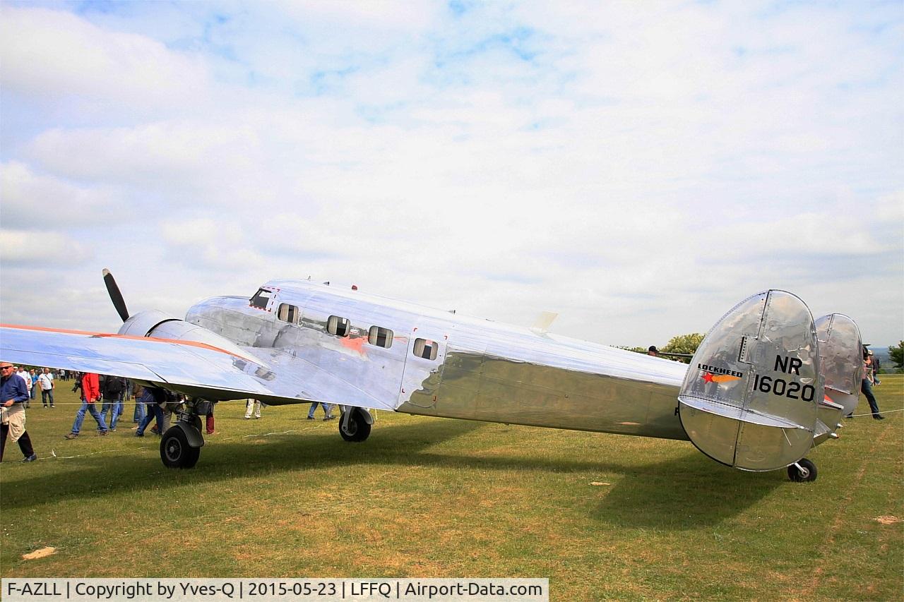 F-AZLL, 1941 Lockheed 12A Electra Junior C/N 1287, Lockheed 12A Electra Junior, Static display, La Ferté-Alais airfield (LFFQ) Airshow 2015