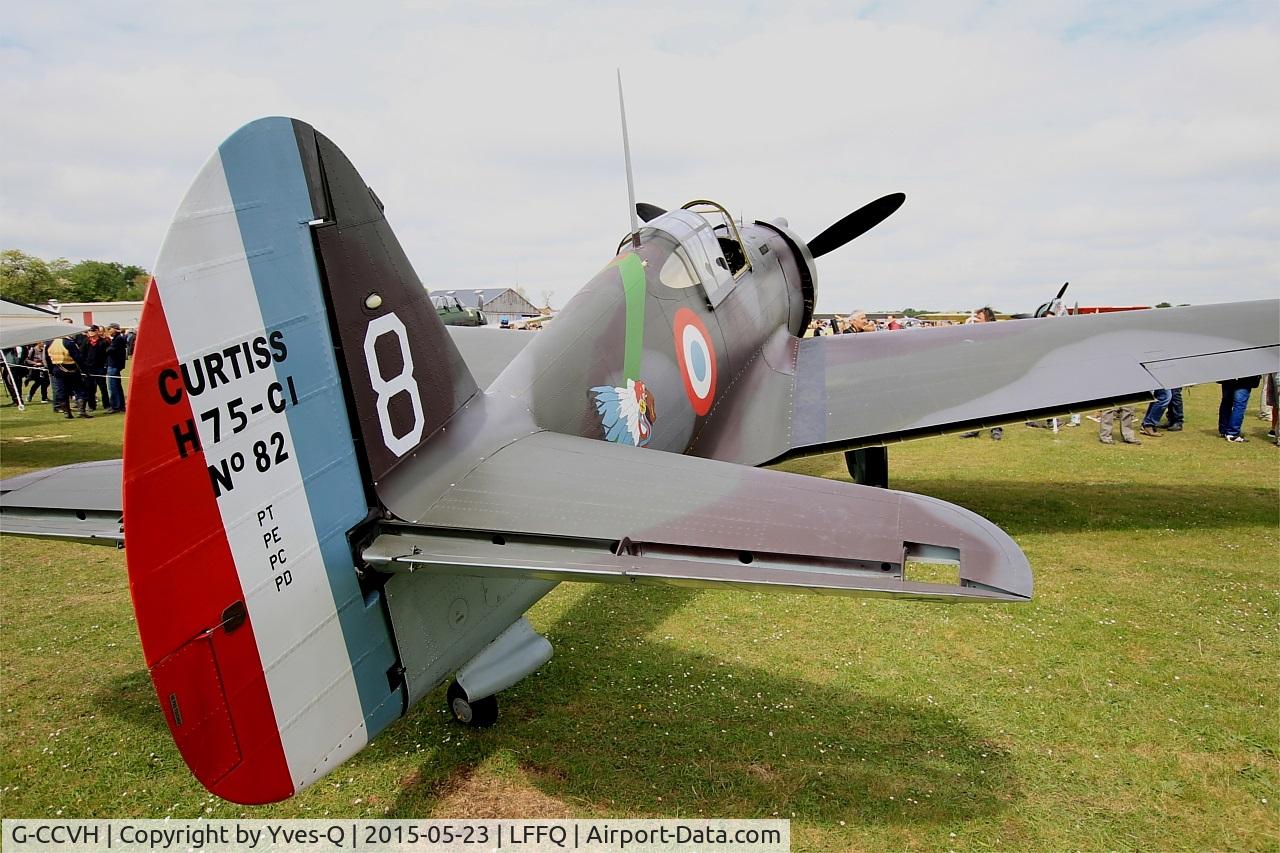 G-CCVH, 1939 Curtiss H-75A-1 C/N 12881, Curtiss H-75A-1, Static display, La Ferté-Alais airfield (LFFQ) Airshow 2015