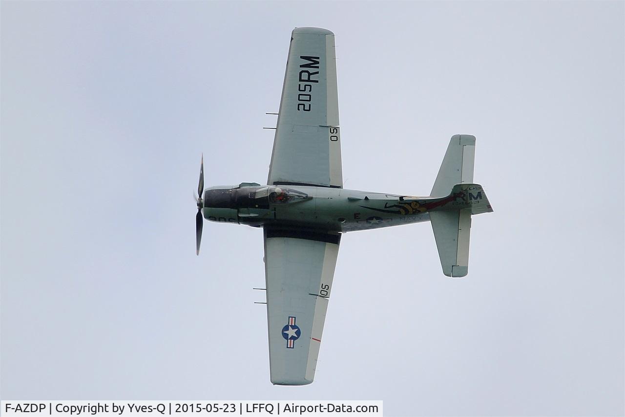 F-AZDP, Douglas AD-4N Skyraider C/N 7449, Douglas AD-4NA Skyraider, On display, La Ferté-Alais airfield (LFFQ) Air show 2015