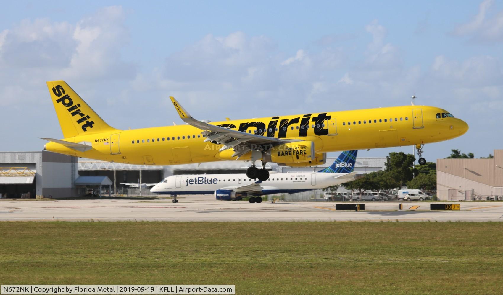 N672NK, 2017 Airbus A321-231 C/N 7522, Spirit