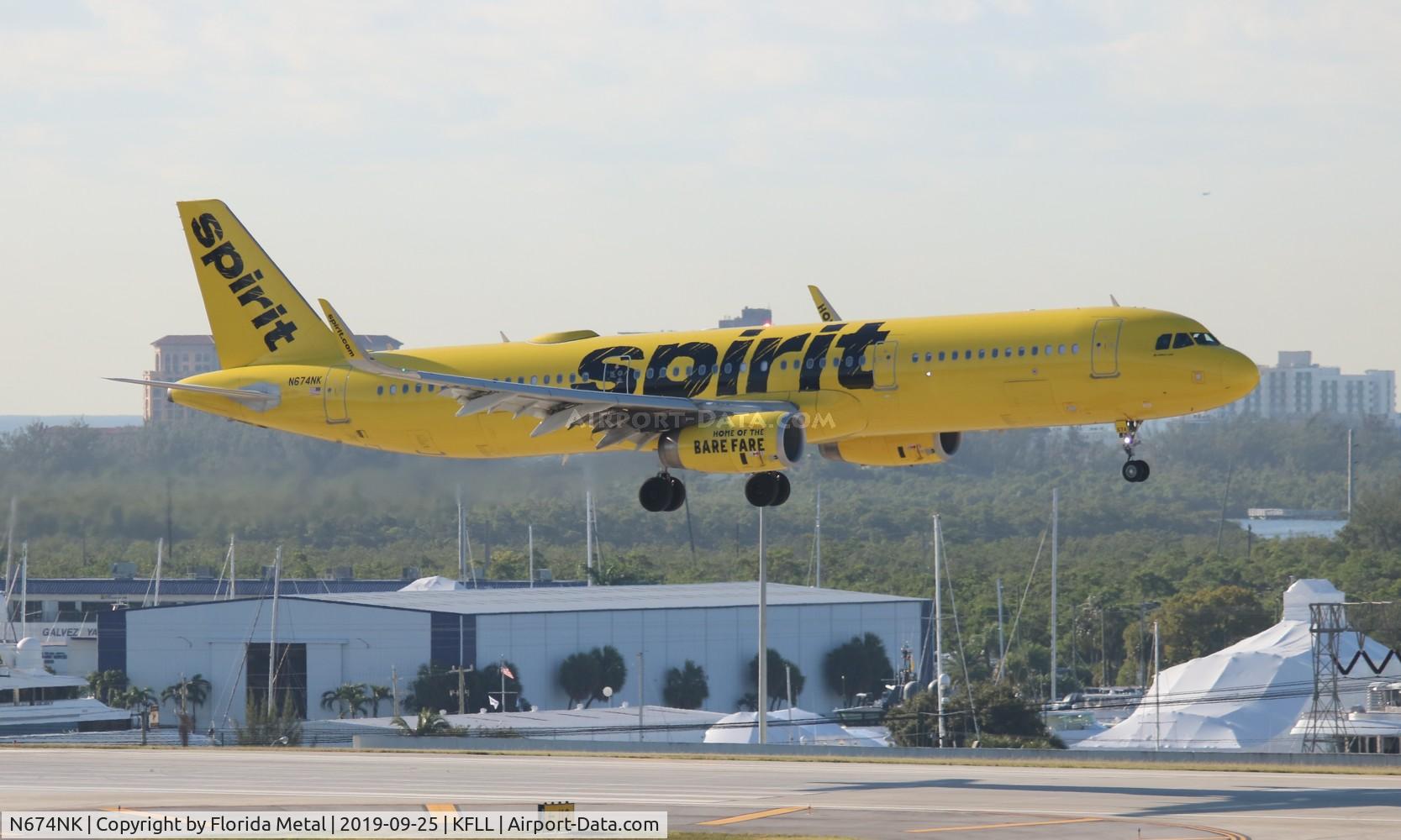 N674NK, 2017 Airbus A321-231 C/N 7462, Spirit