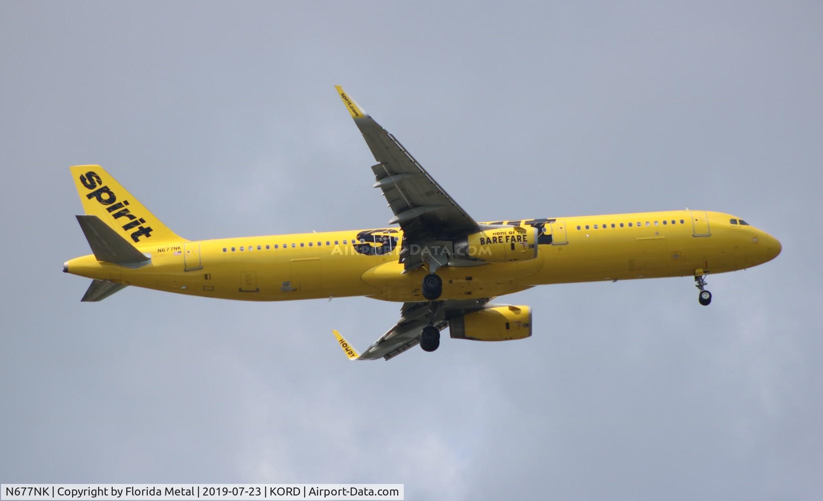 N677NK, 2017 Airbus A321-231 C/N 7690, Spirit