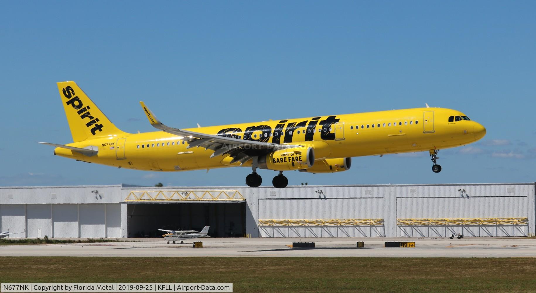 N677NK, 2017 Airbus A321-231 C/N 7690, Spirit
