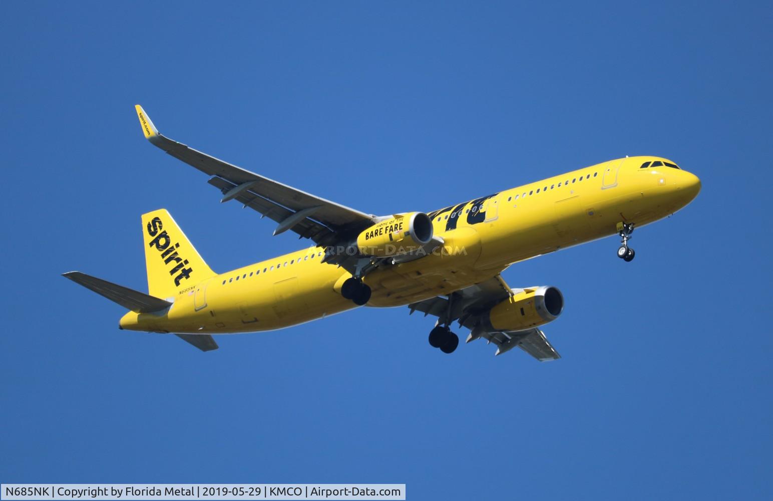 N685NK, 2018 Airbus A321-231 C/N 8115, Spirit