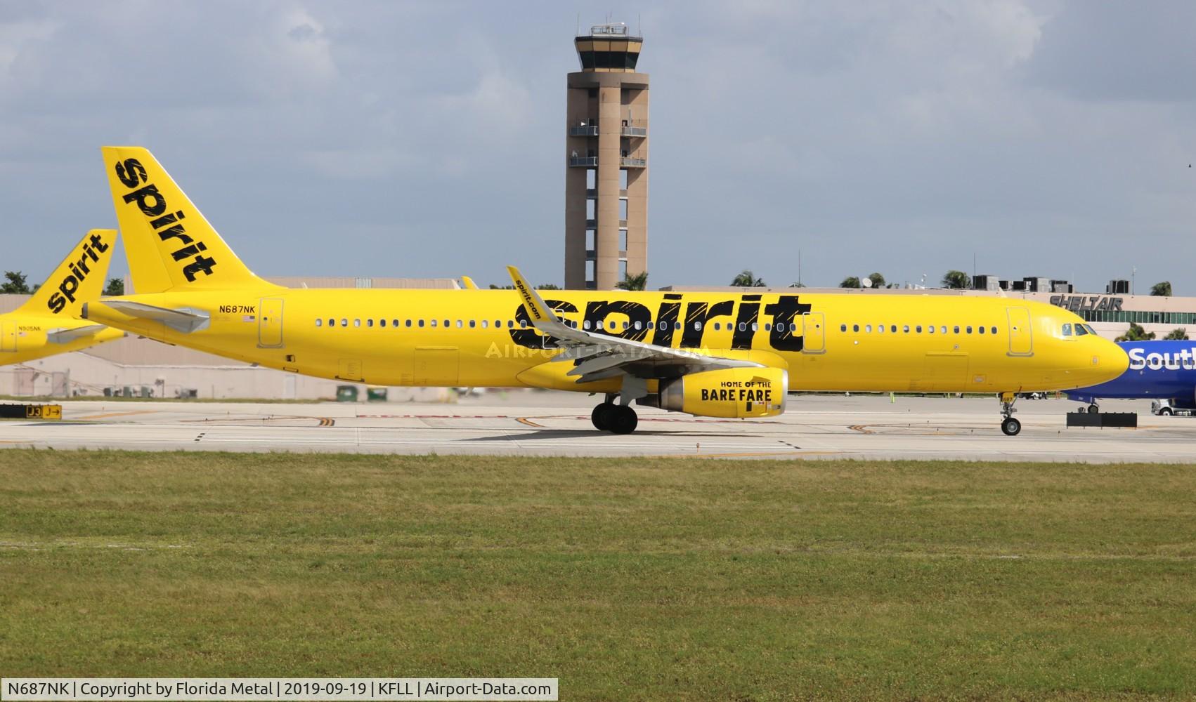 N687NK, 2018 Airbus A321-231 C/N 8160, Spirit