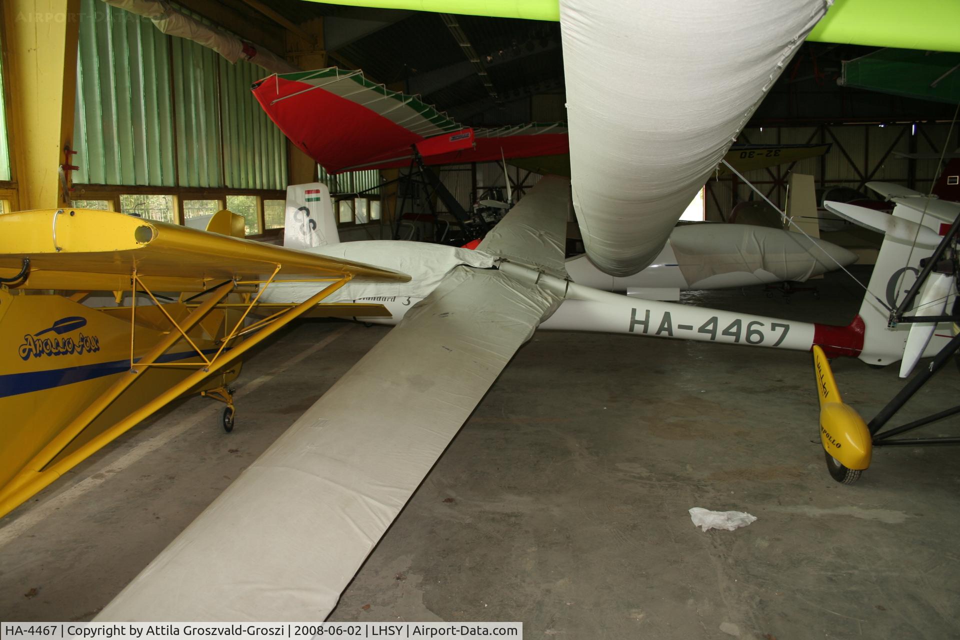 HA-4467, PZL-Bielsko SZD-48-3 Jantar Standard 3 C/N B-1906, LHSY - Szombathely Airport, Hungary