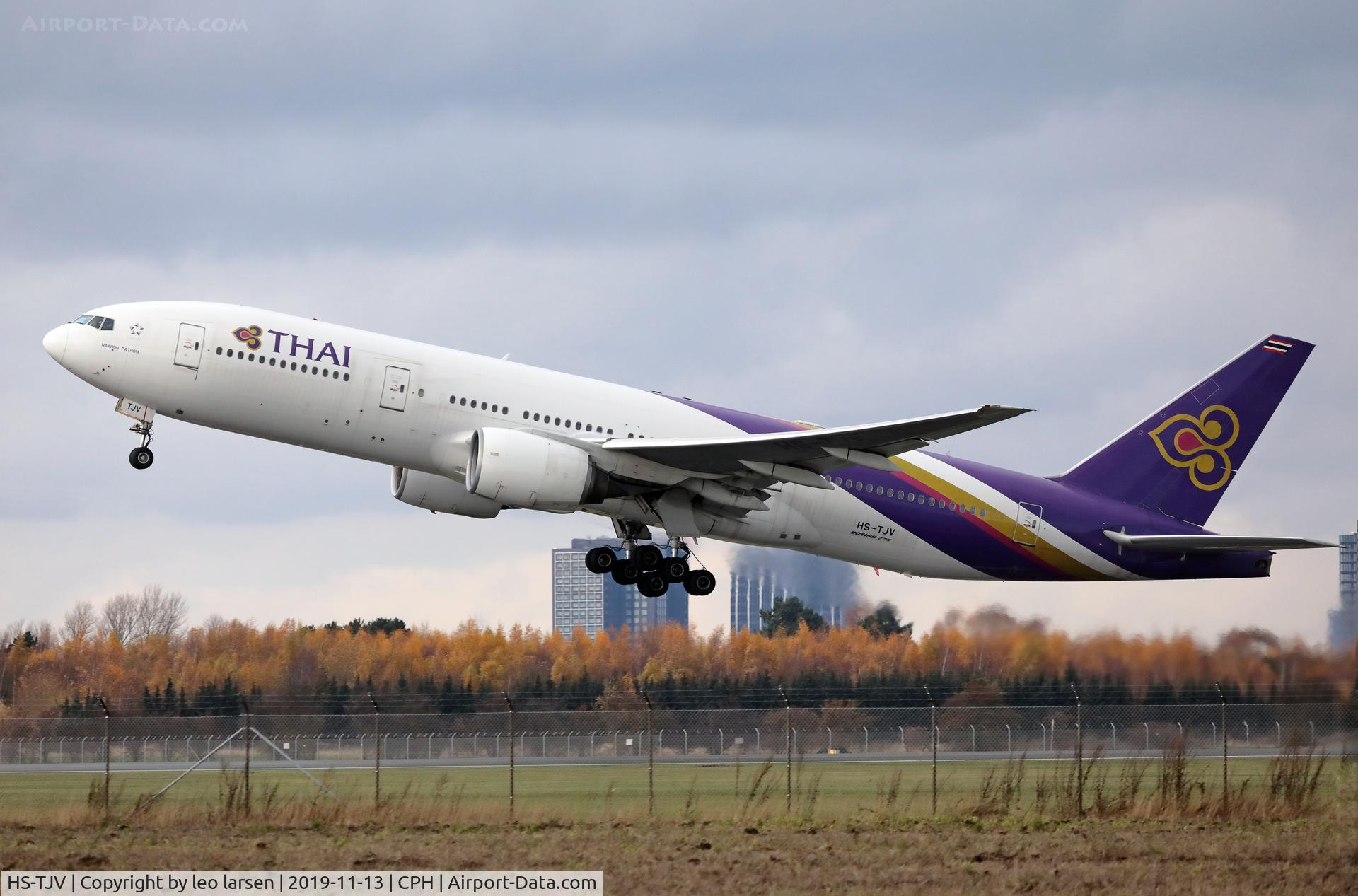 HS-TJV, 2007 Boeing 777-2D7/ER C/N 34590/665, Copenhagen 13.11.2019