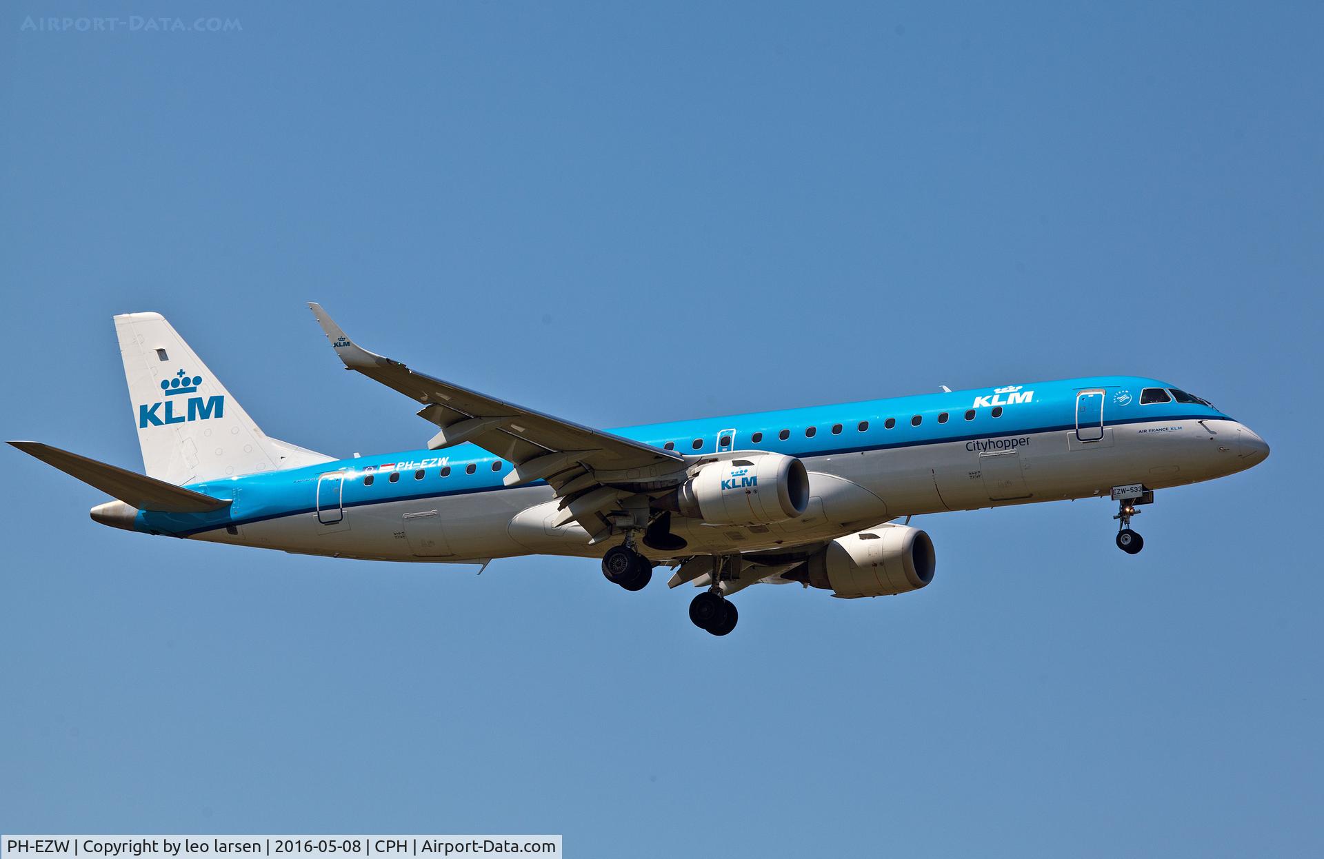 PH-EZW, 2012 Embraer 190LR (ERJ-190-100LR) C/N 19000533, Copenhagen 8.5.2016