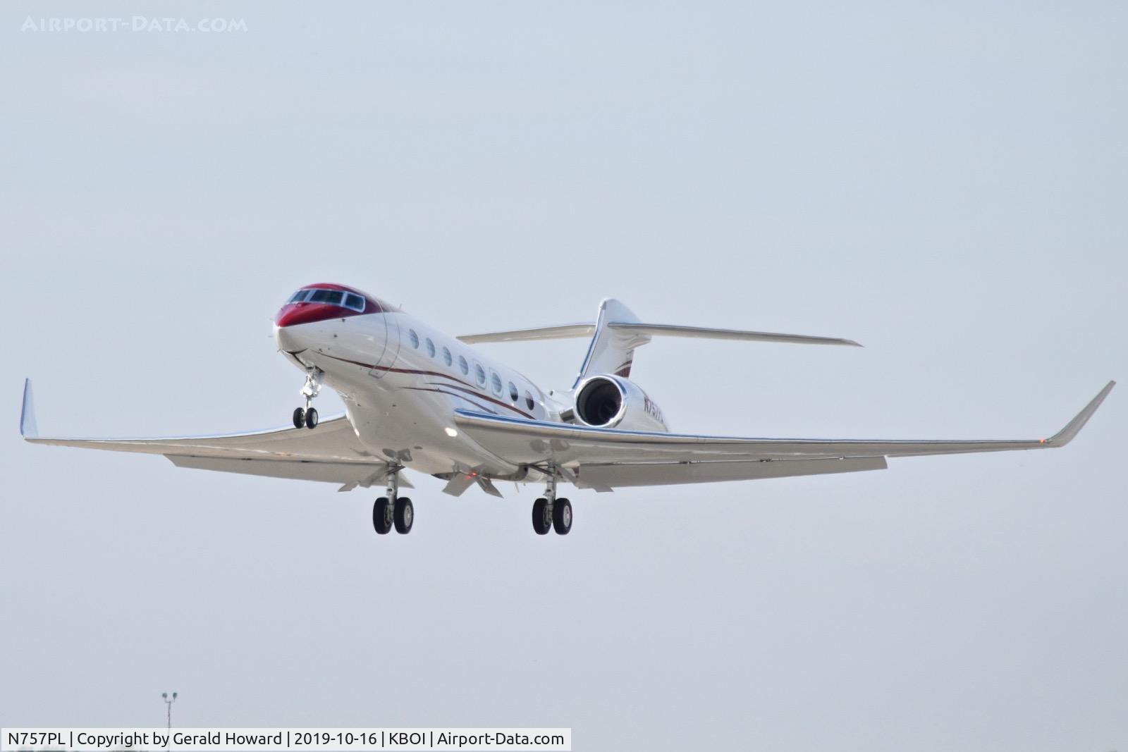 N757PL, 2019 Gulfstream G-VI (G650ER) C/N 6390, Take off from 10L.
