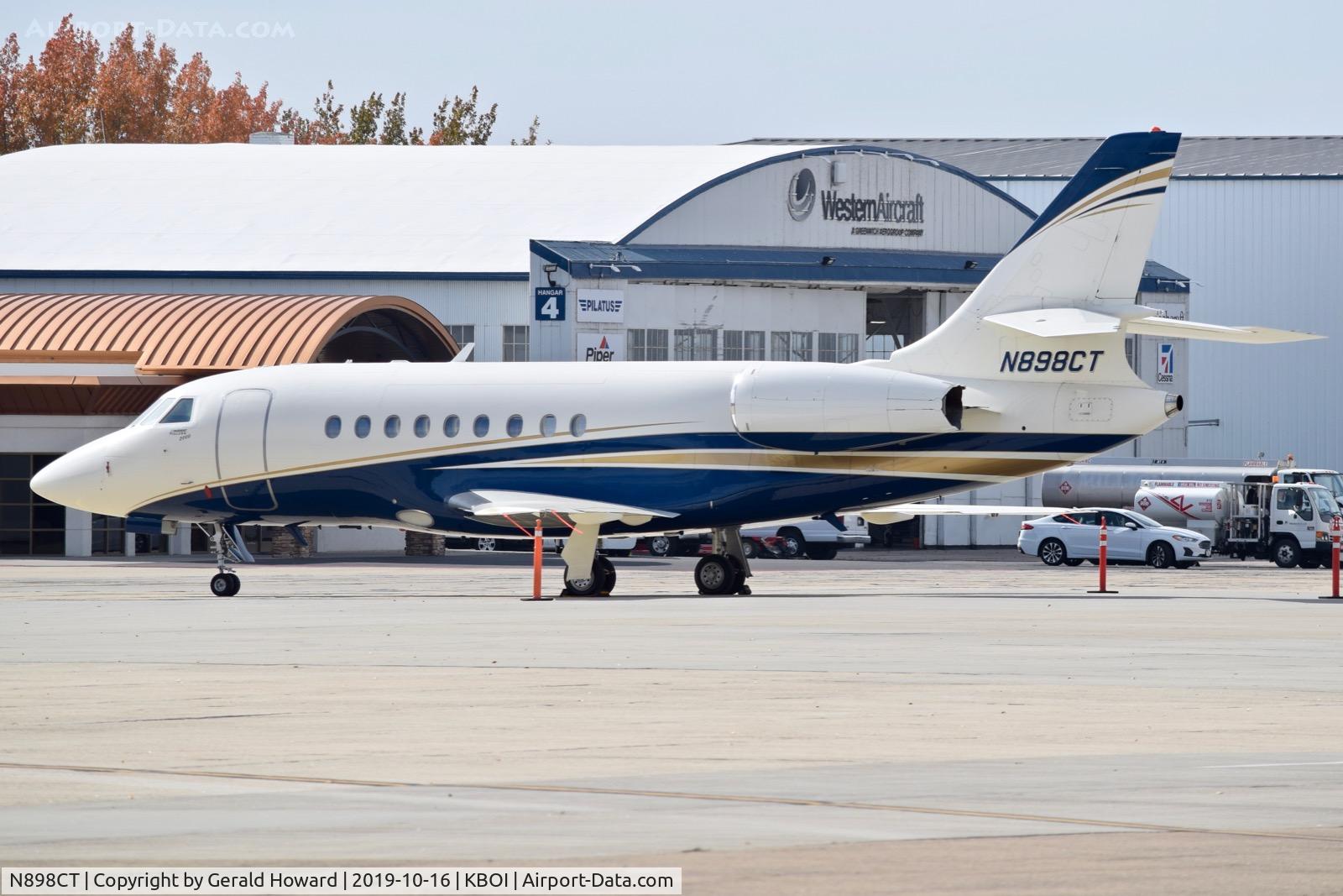 N898CT, 1998 Dassault Falcon 2000 C/N 60, Parked on south GA ramp.