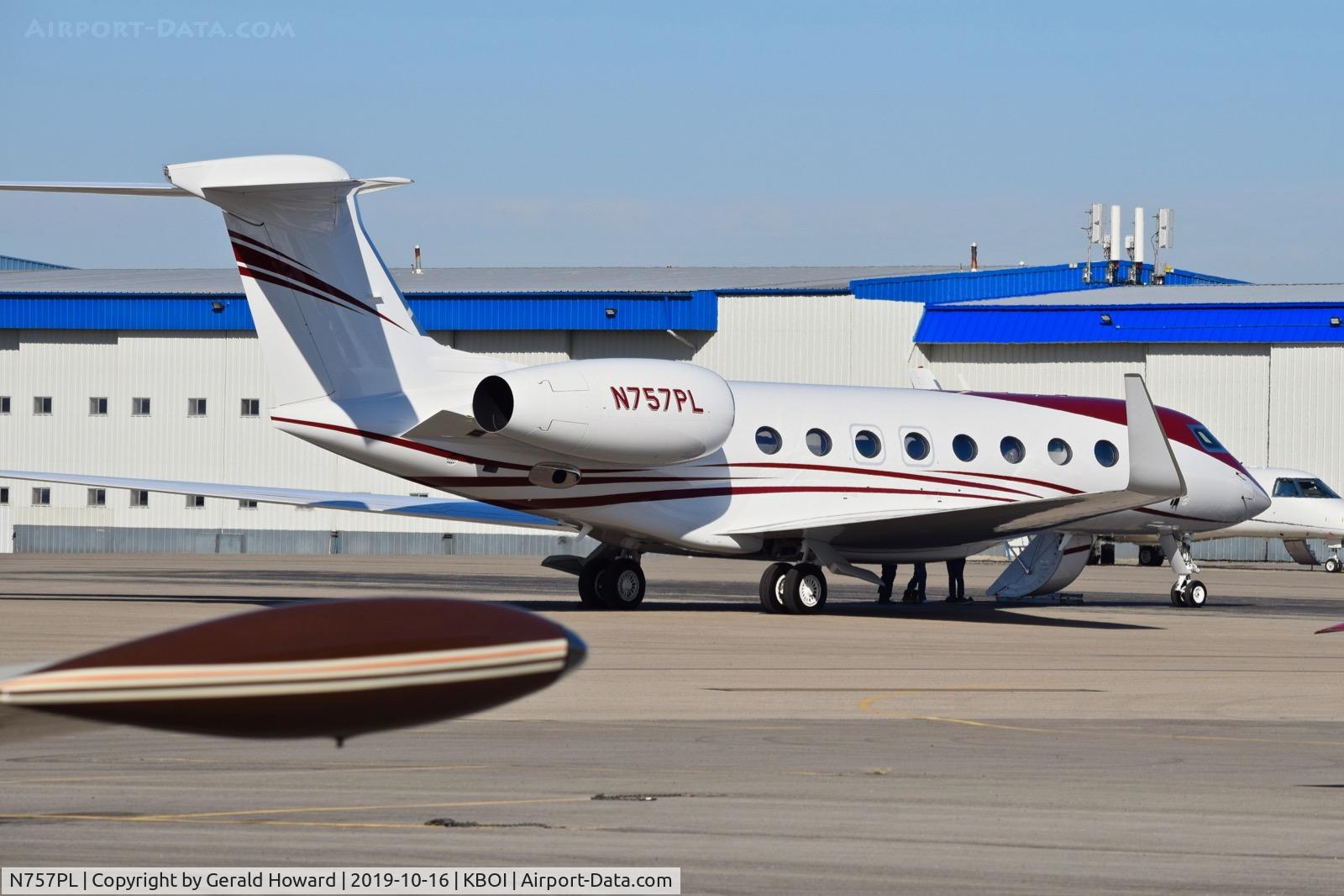N757PL, 2019 Gulfstream G-VI (G650ER) C/N 6390, Parked on north GA ramp.