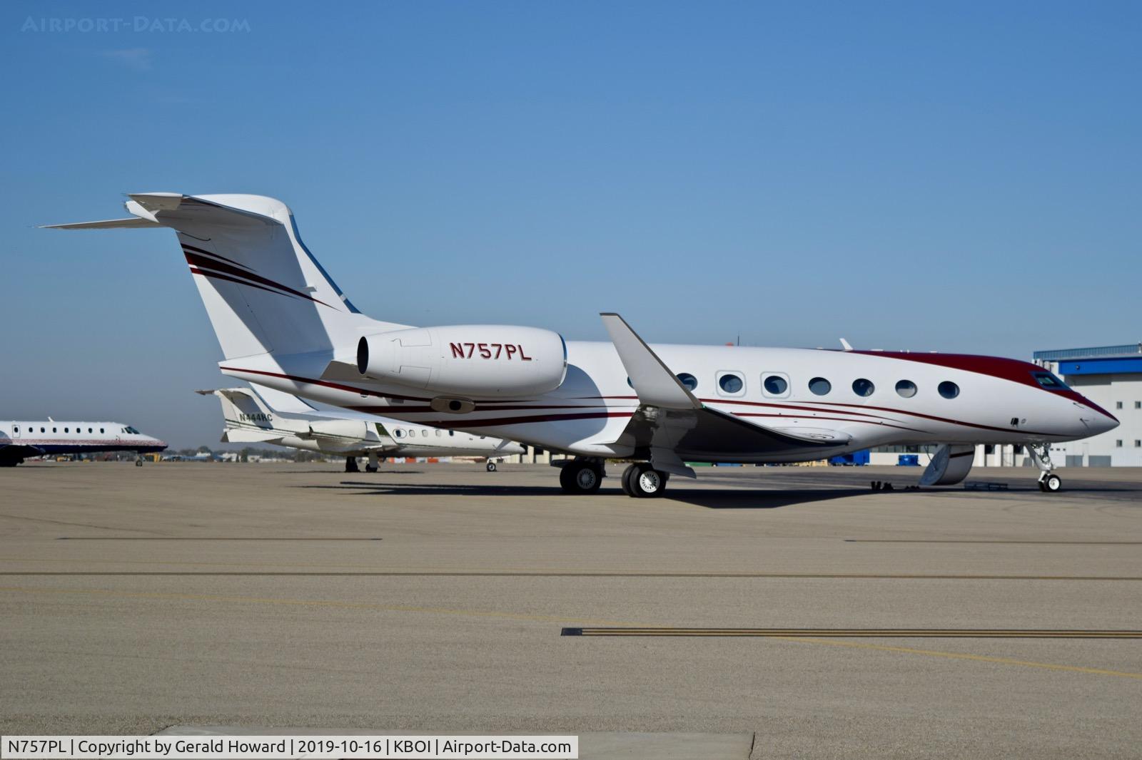 N757PL, 2019 Gulfstream G-VI (G650ER) C/N 6390, Parked on north GA ramp.