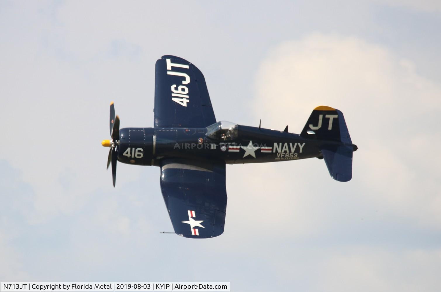 N713JT, 1945 Vought F4U-4B Corsair C/N 97143, Corsair