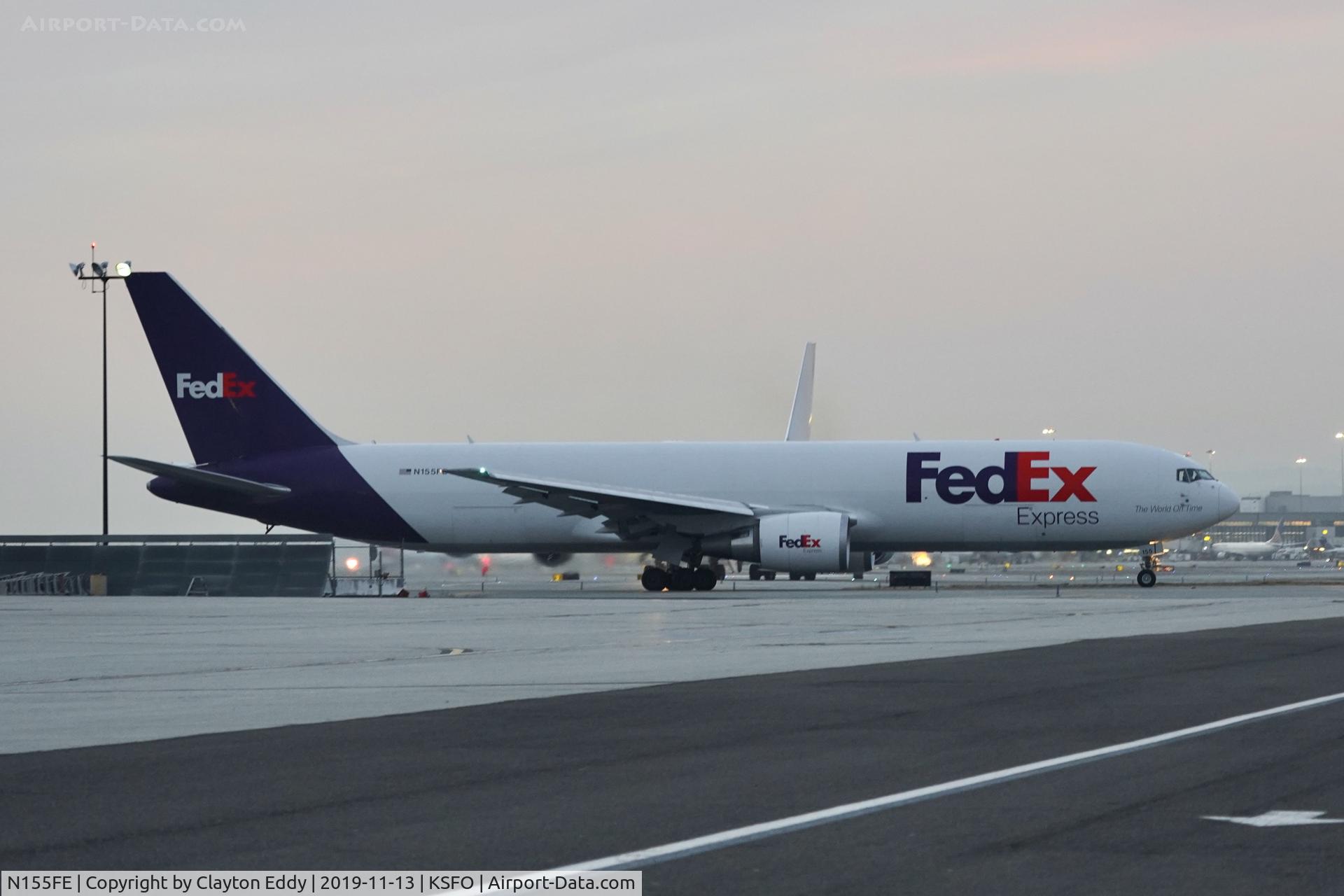 N155FE, 2018 Boeing 767-3S2F(ER) C/N 43631, SFO 2019.