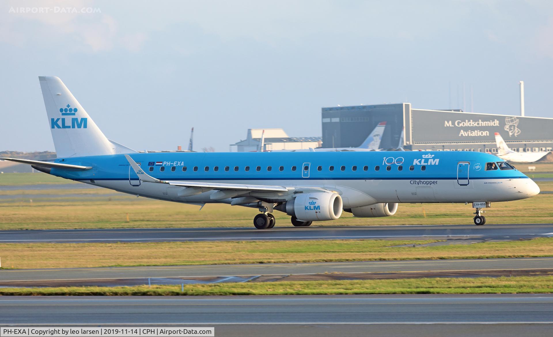 PH-EXA, 2013 Embraer 190LR (ERJ-190-100LR) C/N 19000655, Copenhagen 14.11.2019