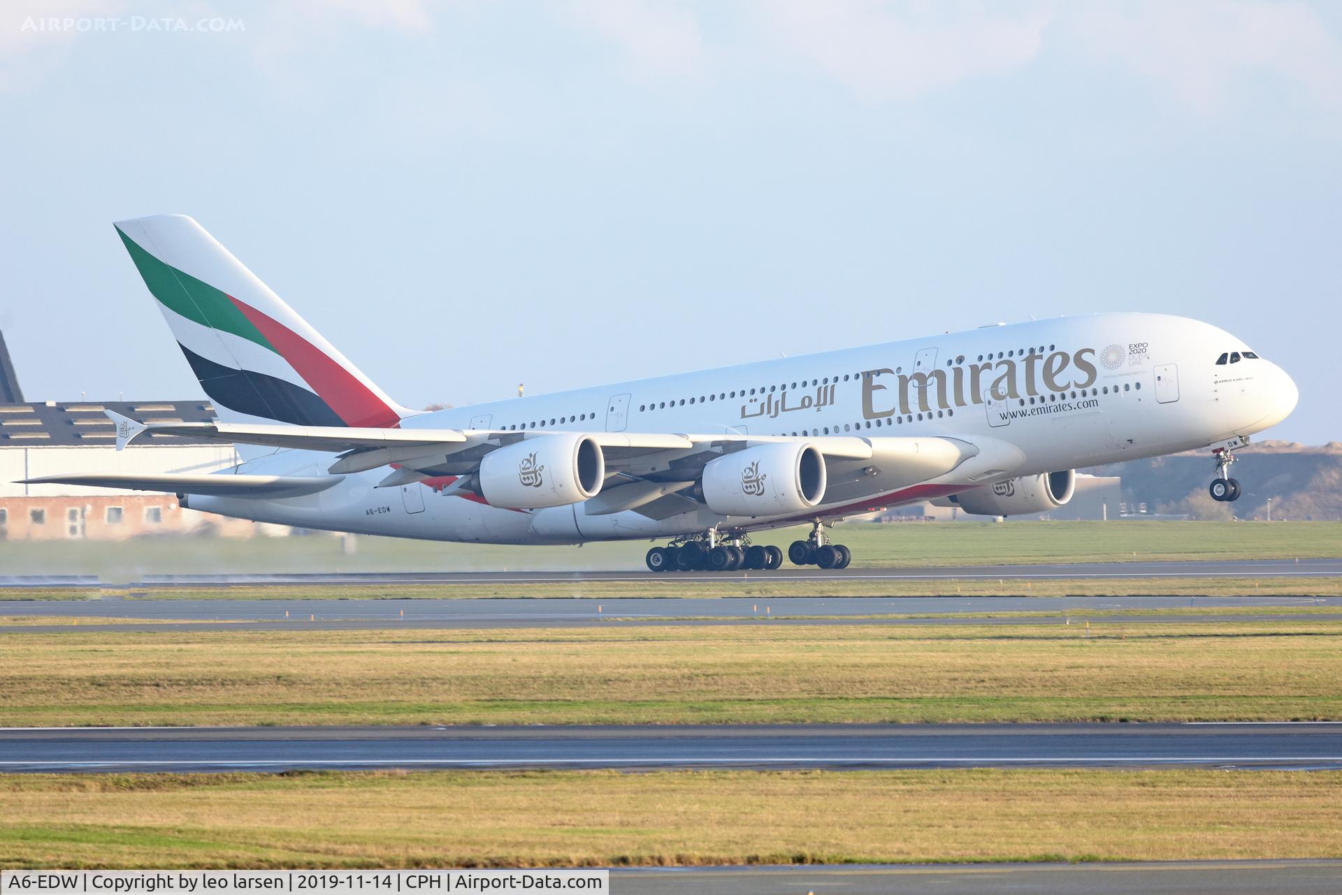 A6-EDW, 2012 Airbus A380-861 C/N 103, Copenhagen 14.11.2019 T/O R-22L