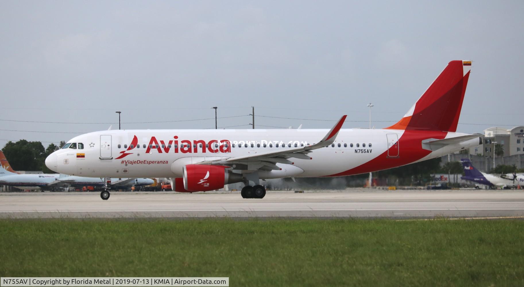 N755AV, 2016 Airbus A320-214 C/N 7437, Avianca