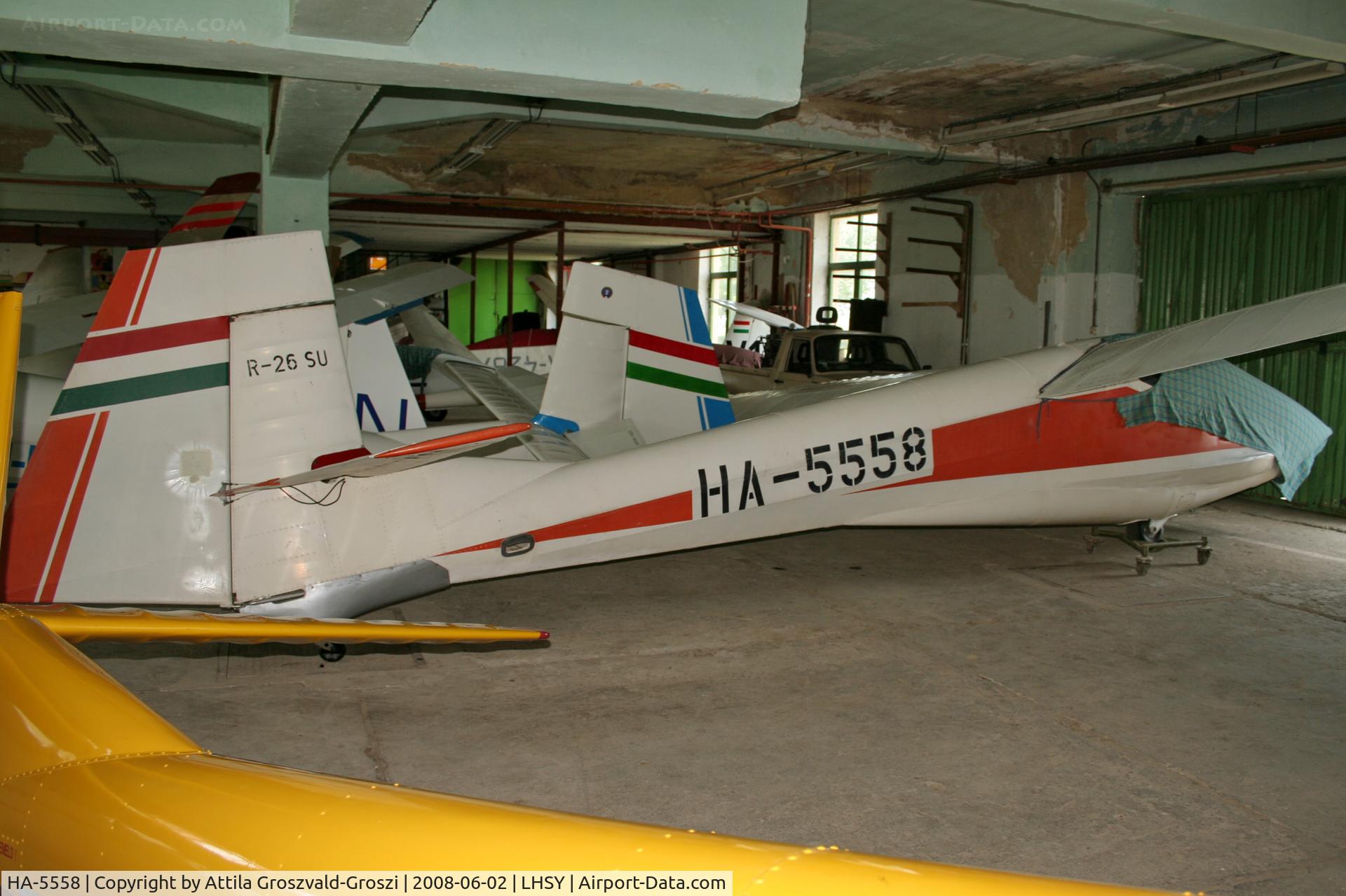 HA-5558, 1989 Rubik R-26SU Góbé 82 C/N AA800070, LHSY - Szombathely Airport, Hungary