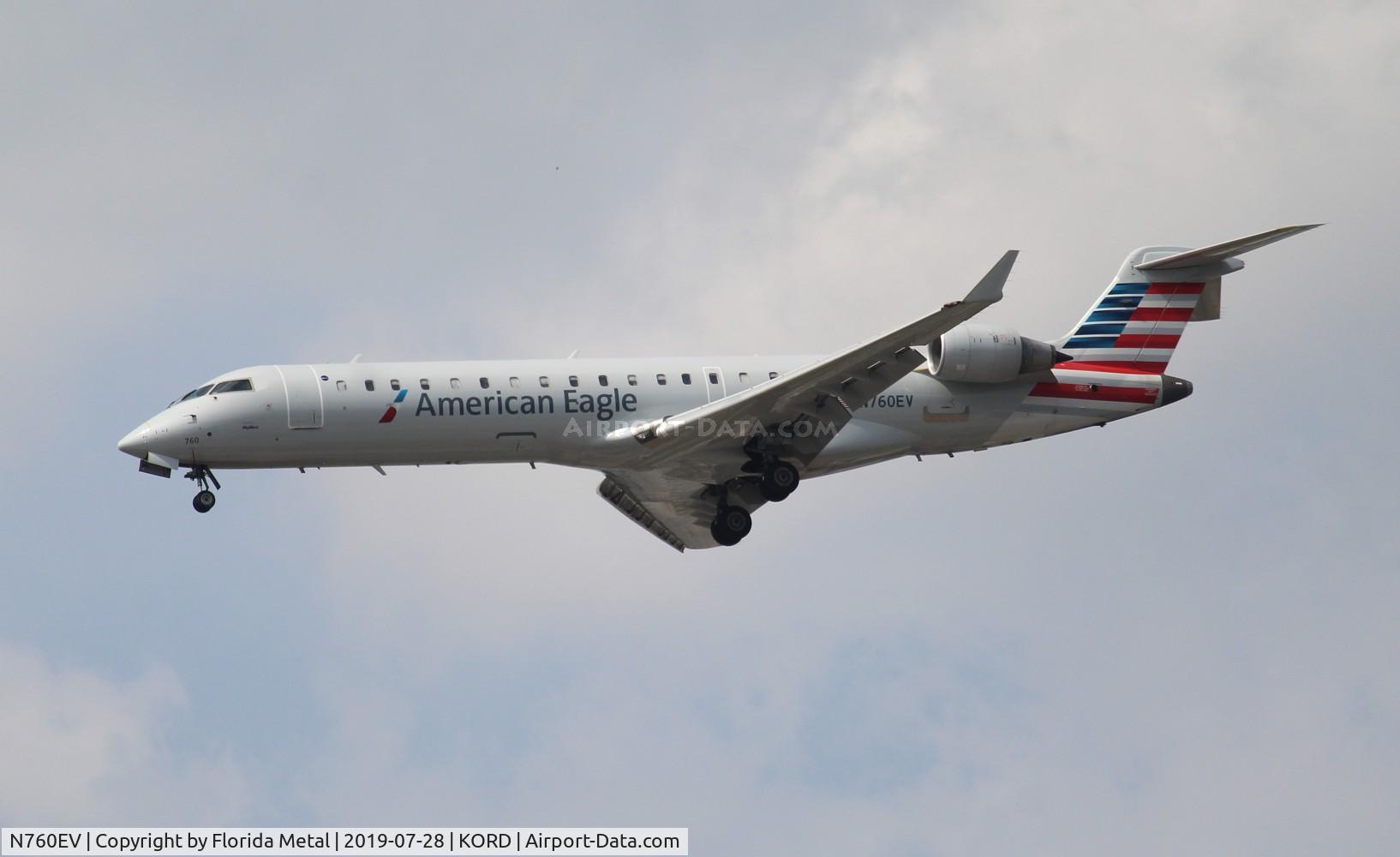 N760EV, 2005 Bombardier CRJ-701ER (CL-600-2C10) Regional Jet C/N 10212, American Eagle