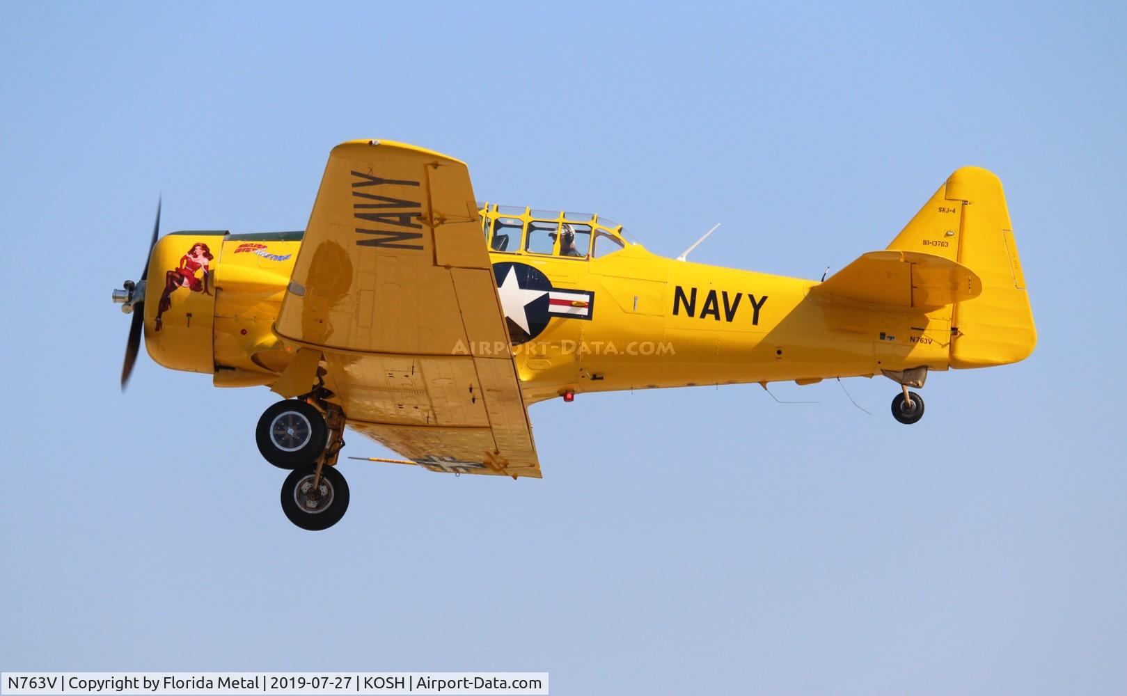 N763V, 1943 North American SNJ-4 Texan C/N 88-13763, SNJ-4