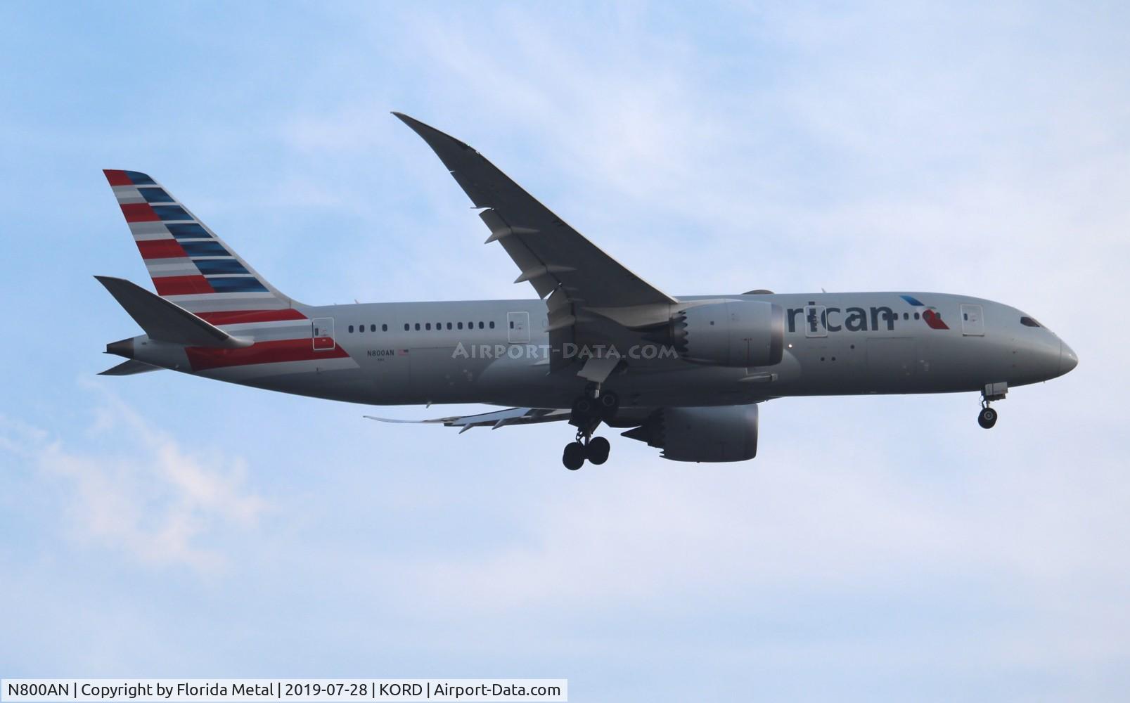 N800AN, 2014 Boeing 787-8 Dreamliner Dreamliner C/N 40618, American