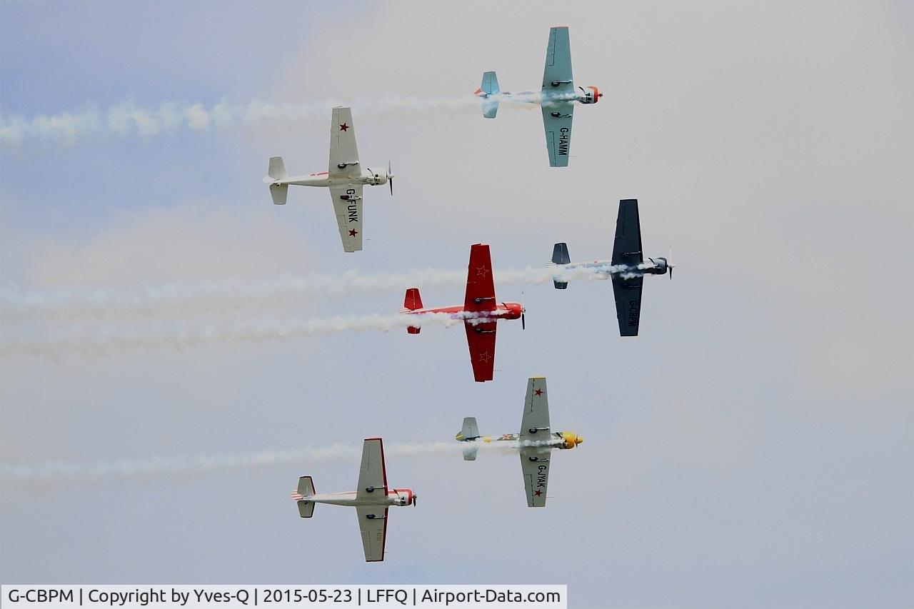 G-CBPM, 1981 Yakovlev Yak-50 C/N 812101, Yakovlev YAK-50, On display, La Ferté-Alais airfield (LFFQ) Airshow 2015