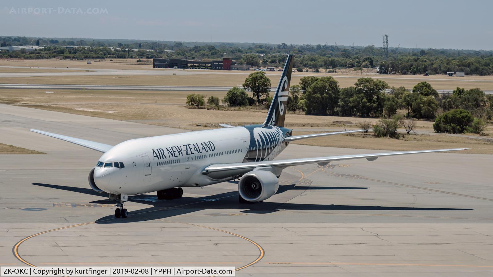 ZK-OKC, 2006 Boeing 777-219/ER C/N 34377, Boeing 777-200 Air New Zealand ZK-OKC YPPH 080219.