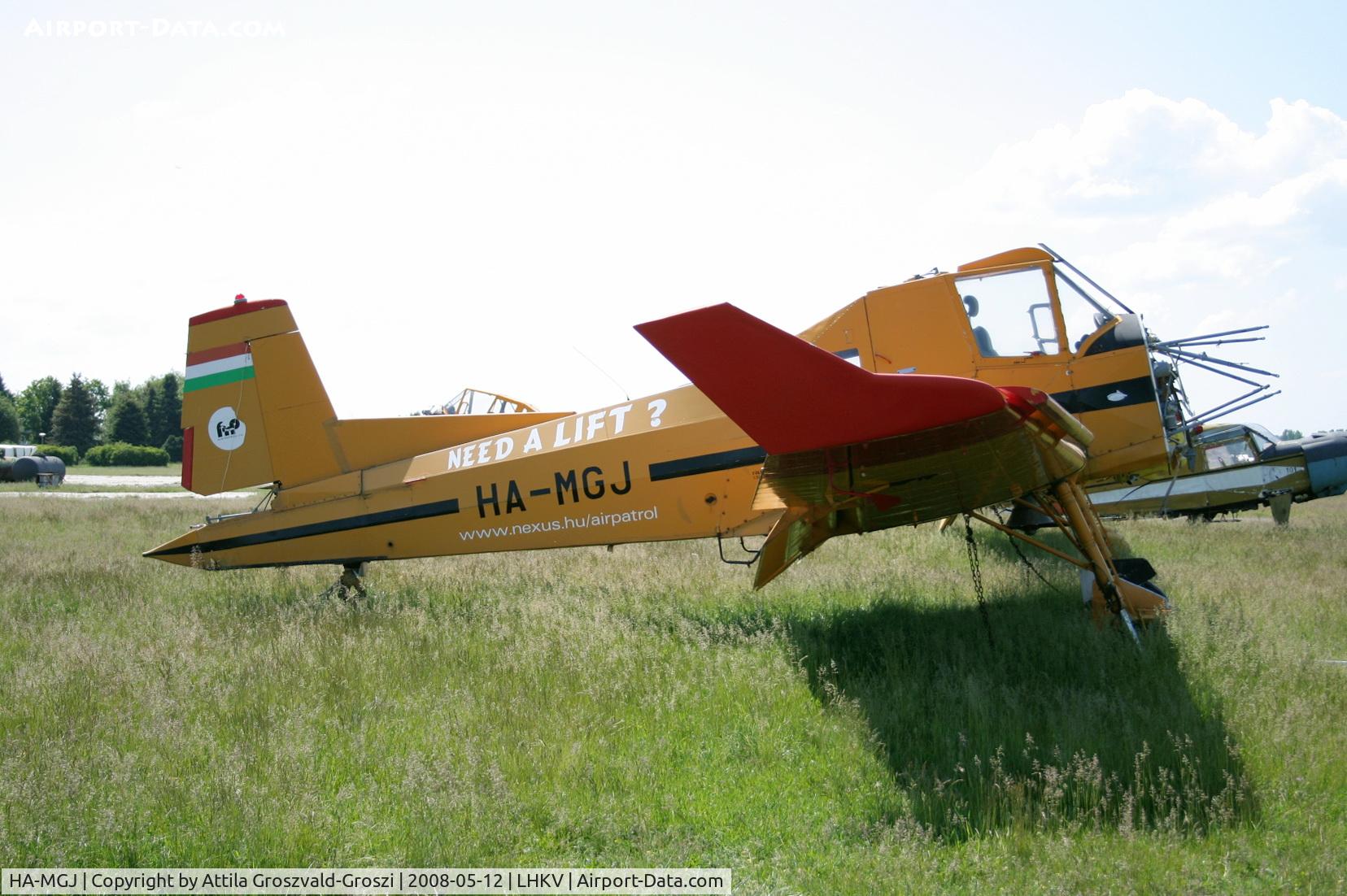 HA-MGJ, 1989 Zlin Z-137T Agro-Turbo C/N 025, LHKV - Kaposujlak Airport, Hungary