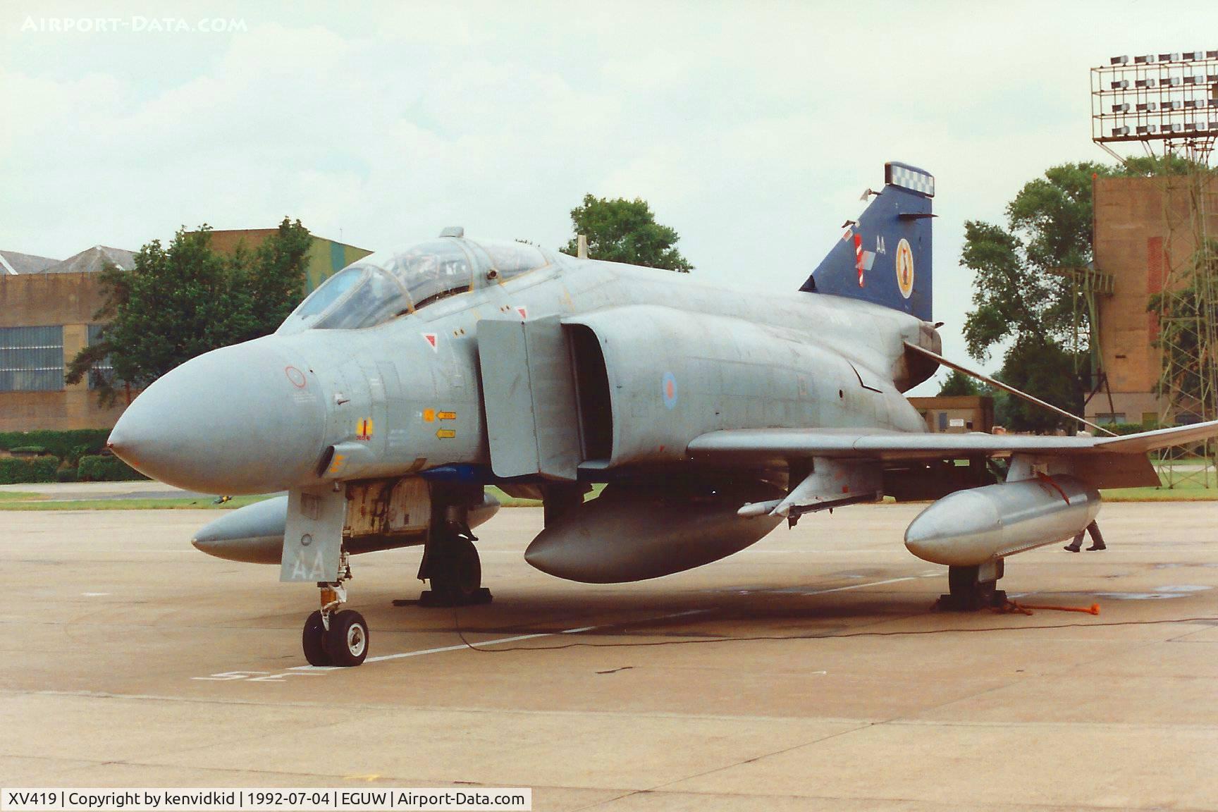 XV419, 1969 McDonnell Douglas Phantom FGR2 C/N 3045, At the Phantom Phinale photocall.