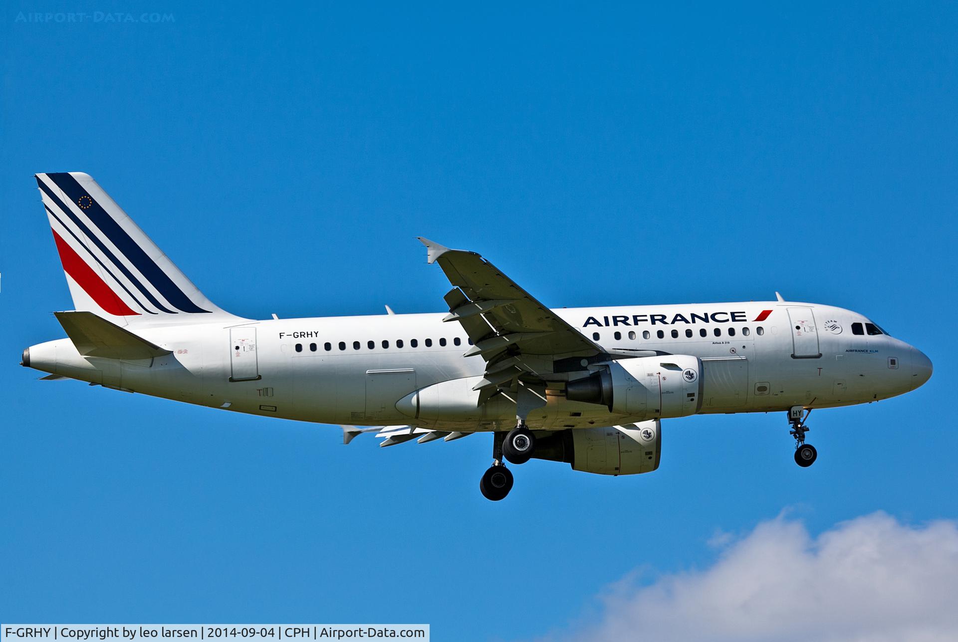F-GRHY, 2001 Airbus A319-111 C/N 1616, Copenhagen 4.9.2014