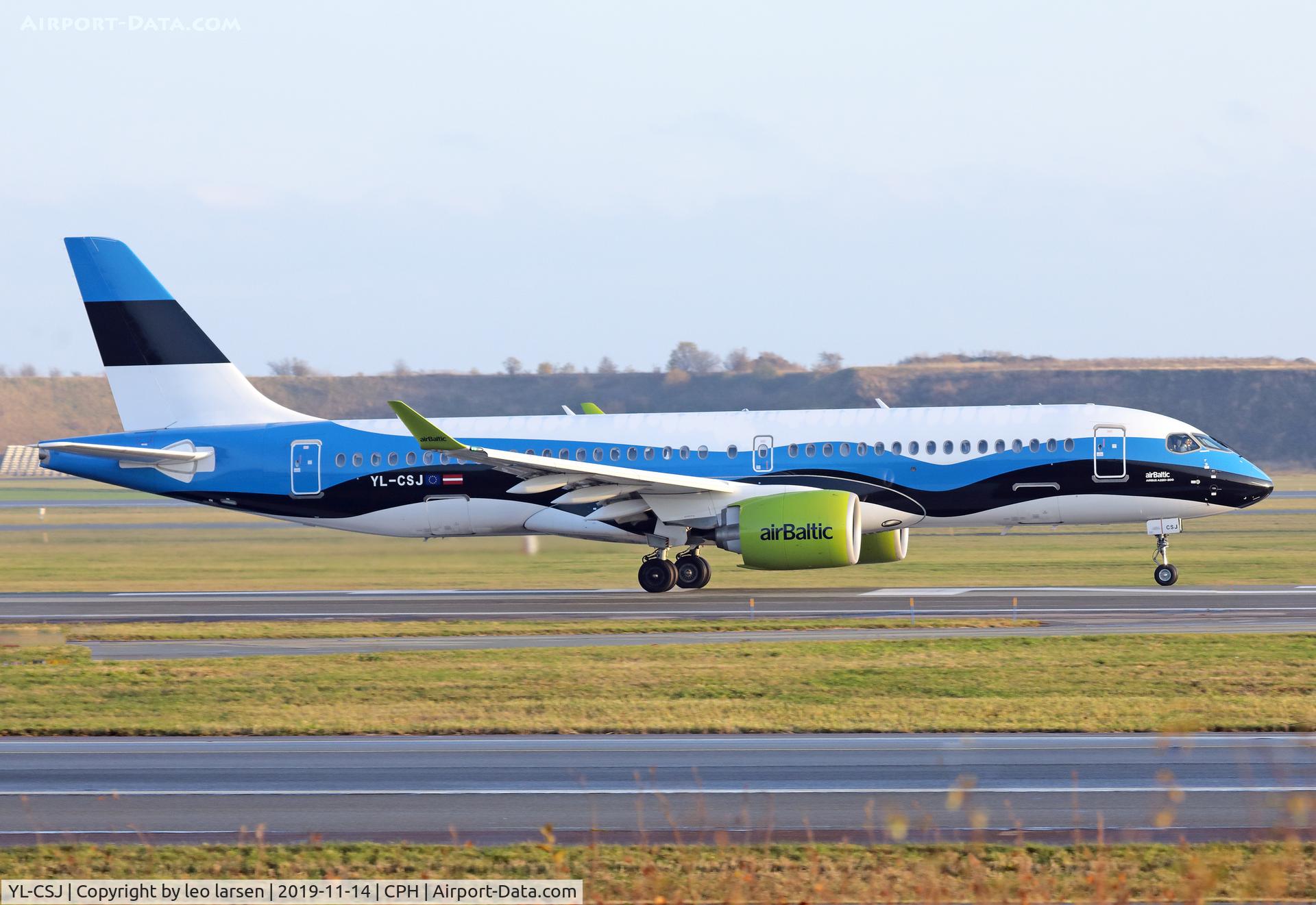 YL-CSJ, 2018 Bombardier CSeries CS300 (BD-500-1A11) C/N 55038, Copenhagen 14.11.2019