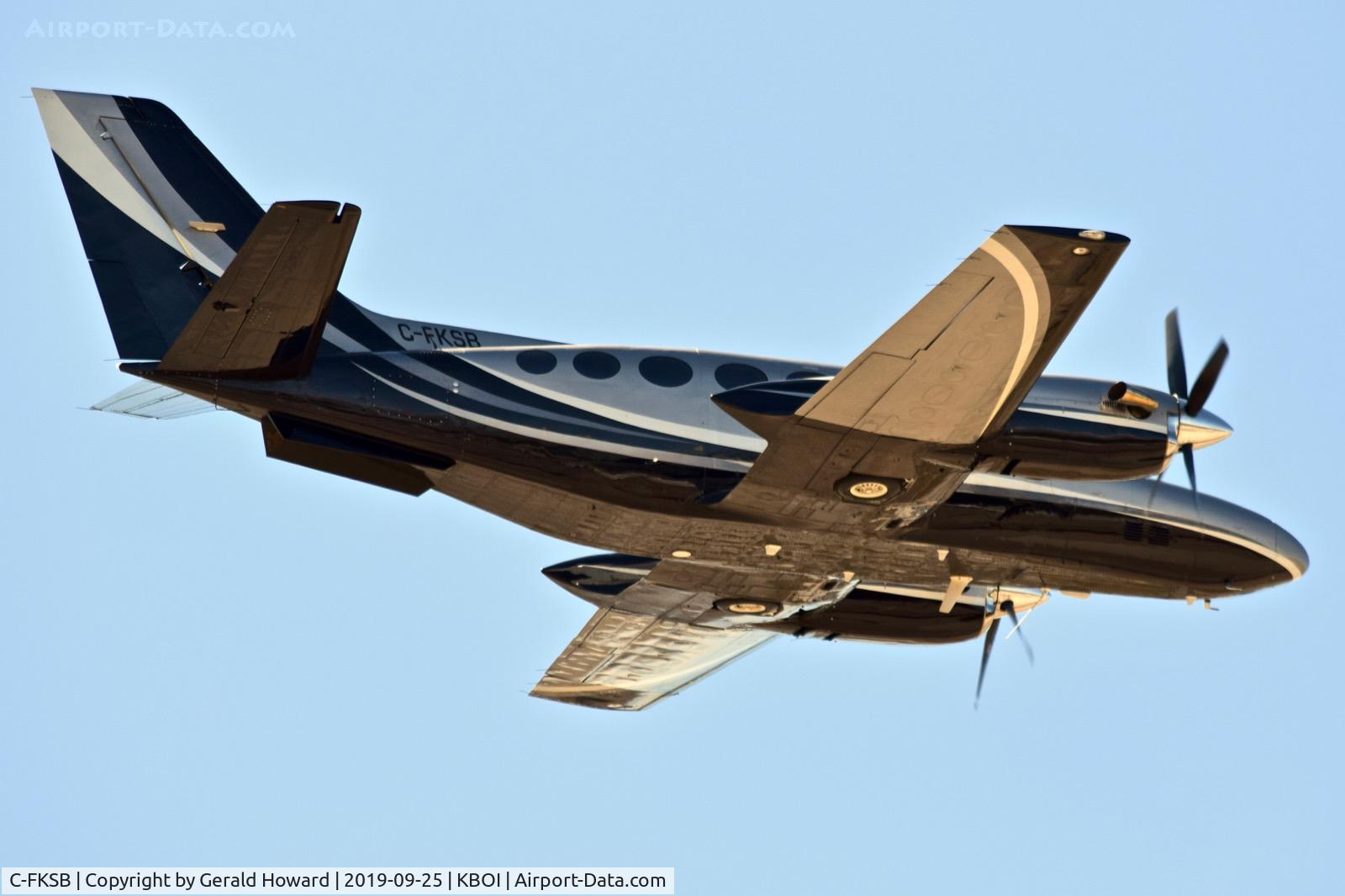 C-FKSB, 1981 Cessna 425 Corsair C/N 425-0104, Departing BOI