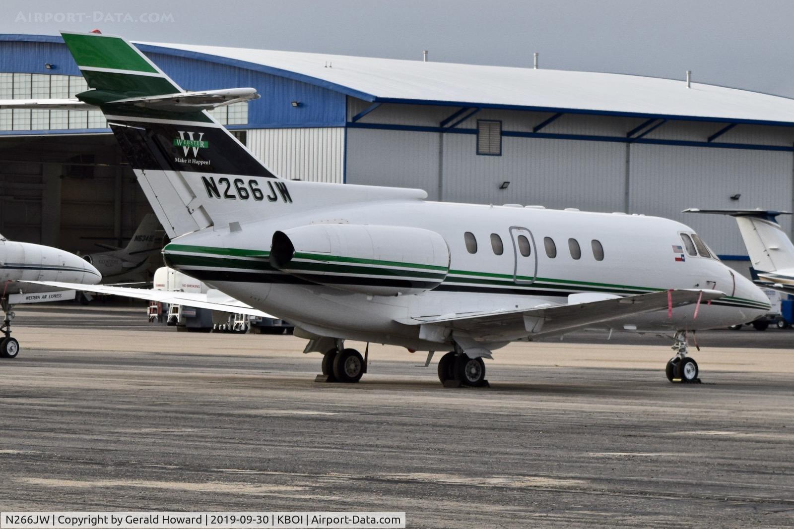 N266JW, 1988 British Aerospace BAe.125 Series 800A C/N NA0403, Parked on north GA ramp.