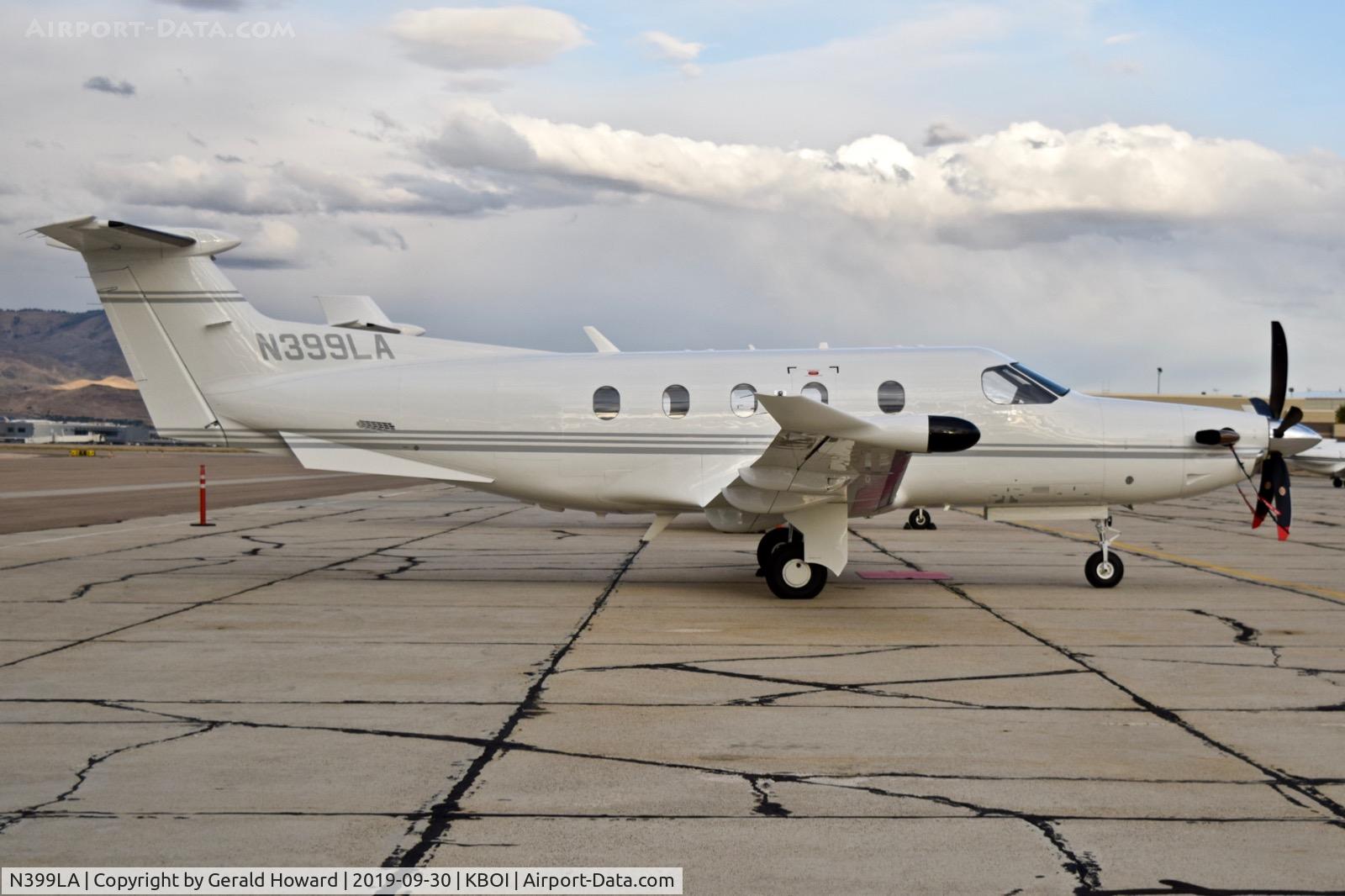 N399LA, 2019 Pilatus PC-12/47E C/N 1884, Parked on south GA ramp.