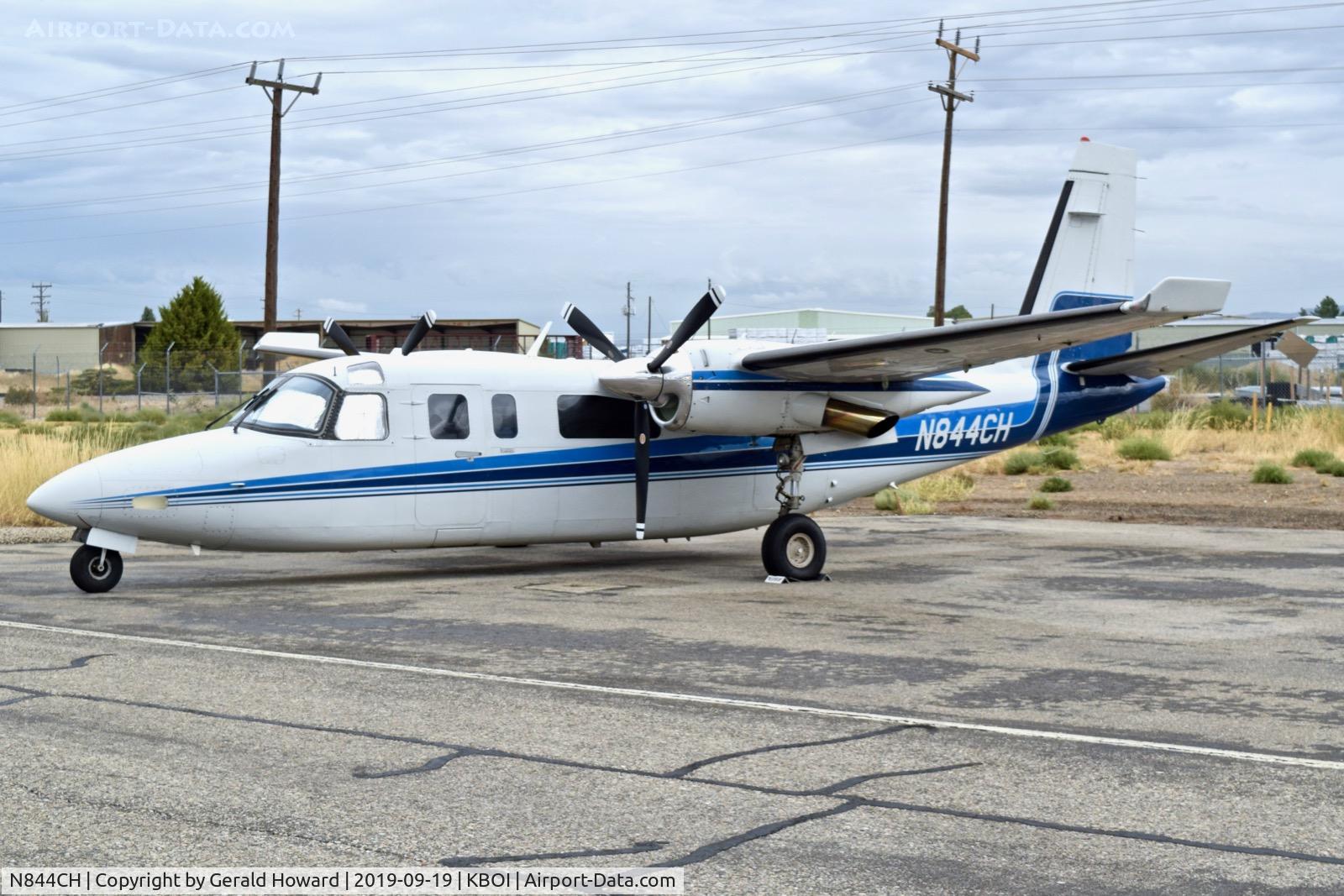 N844CH, 1978 Rockwell International 690B Turbo Commander C/N 11470, Parked at East De Ice pad.