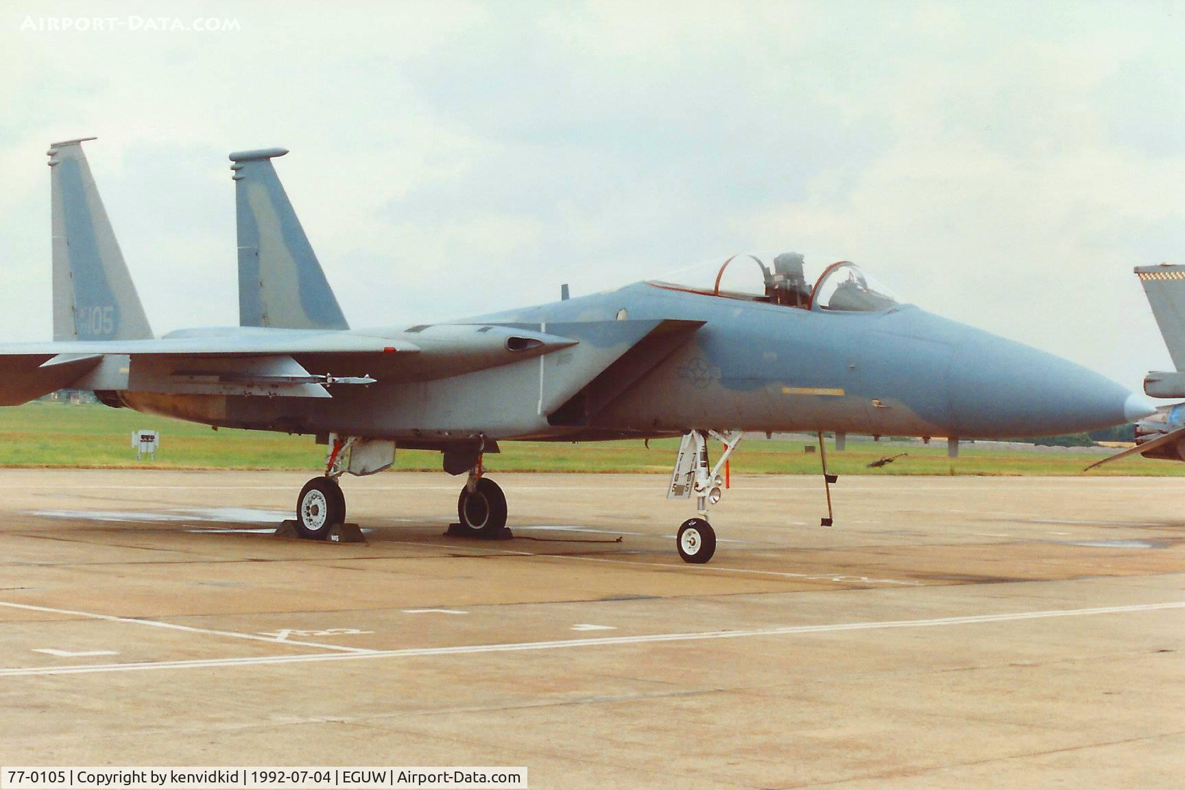 77-0105, McDonnell Douglas F-15A Eagle C/N 0389/A317, At the Phantom Phinale photocall.