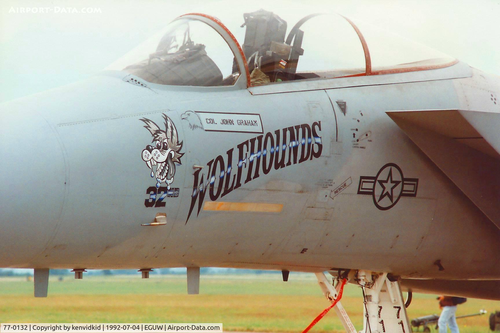 77-0132, 1977 McDonnell Douglas F-15A Eagle C/N 0420/A344, At the Phantom Phinale photocall.
