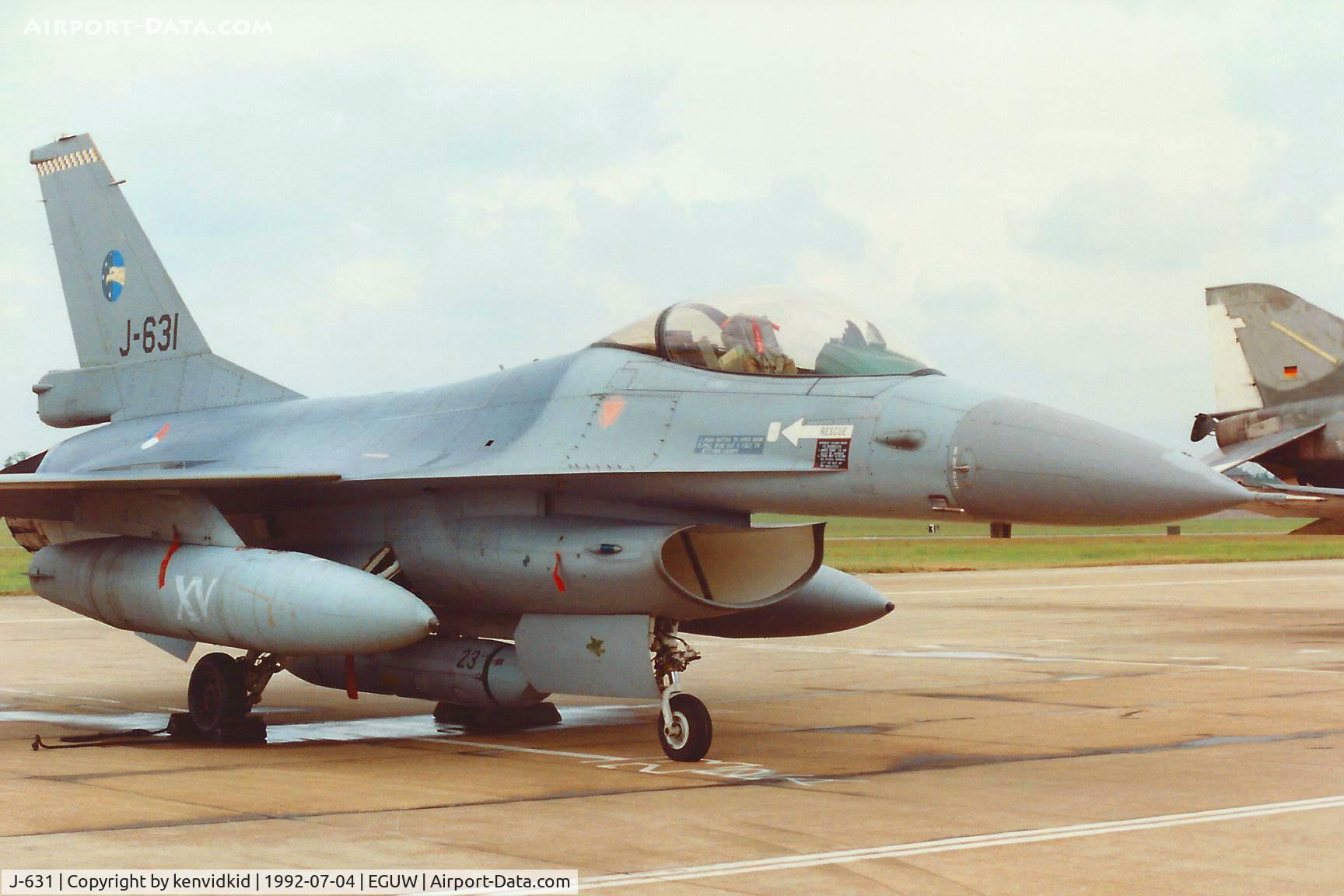 J-631, 1980 Fokker F-16AM Fighting Falcon C/N 6D-63, At the Phantom Phinale photocall.