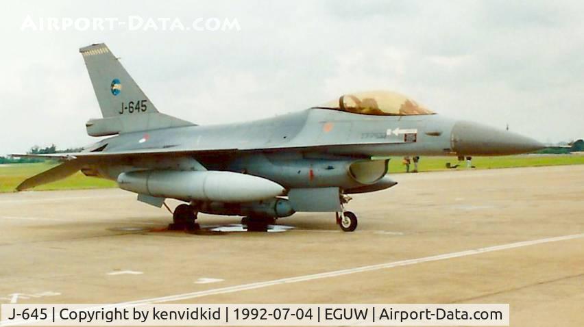 J-645, 1980 General Dynamics F-16A Fighting Falcon C/N 6D-77, At the Phantom Phinale photocall.