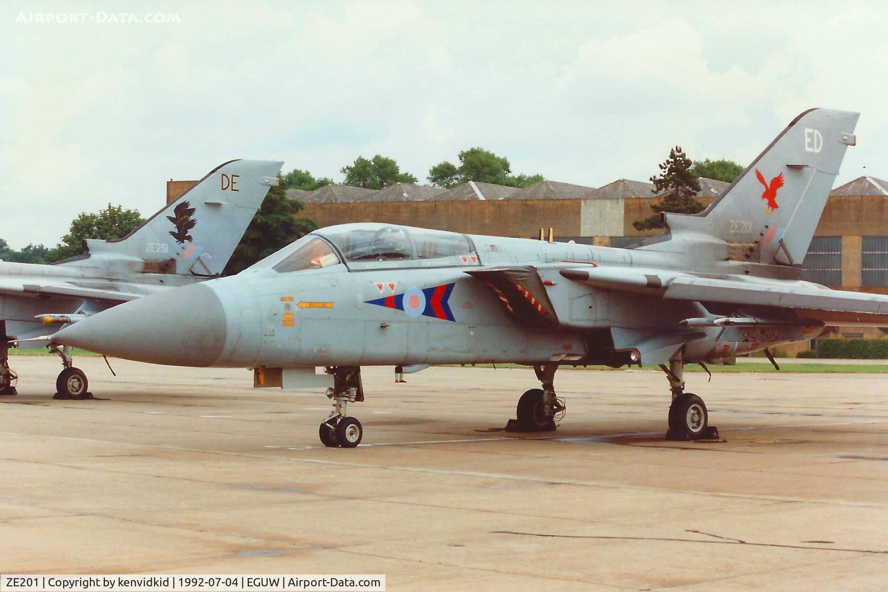 ZE201, 1986 Panavia Tornado F.3 C/N AS022/559/2039, At the Phantom Phinale photocall.